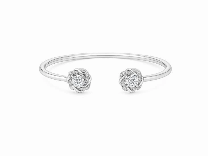 Moonstone Moissanite Bracelet in 925 Sterling Silver