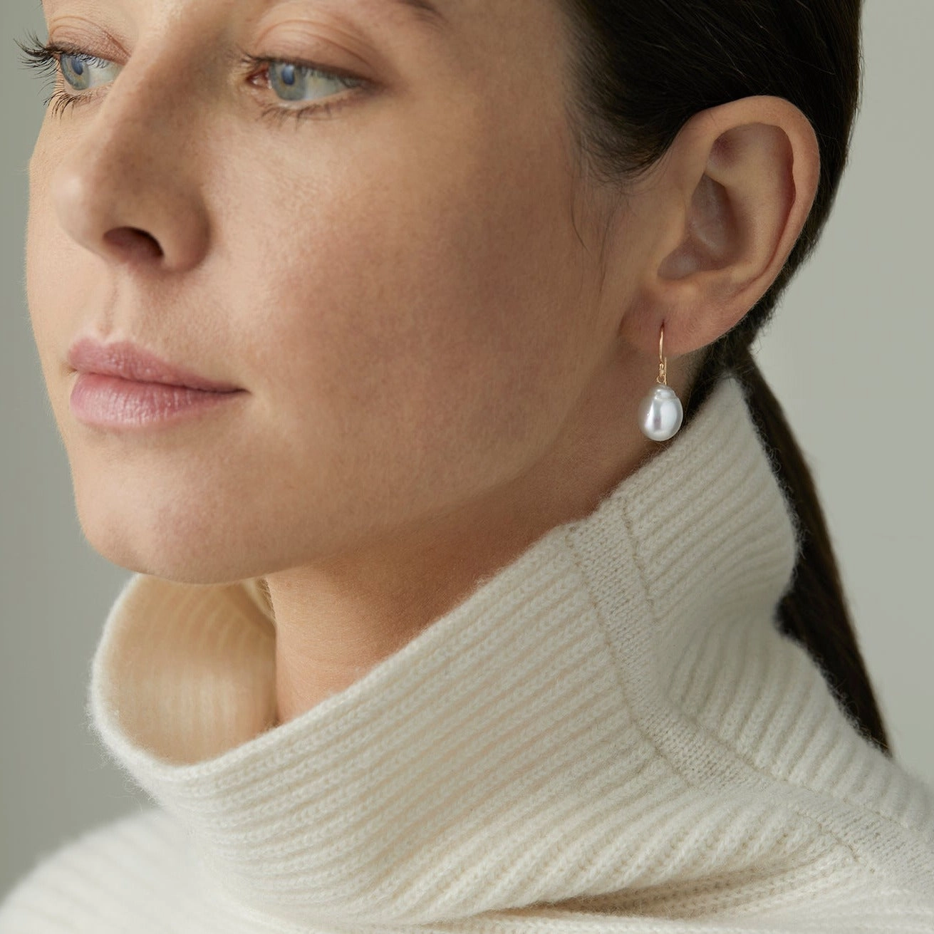 One-of-a-Kind Baroque Pearl Earrings | BPE-OOAK