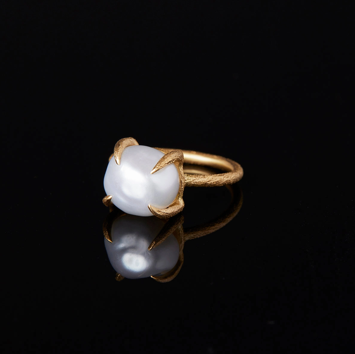 One-of-a-Kind Freshwater Keshi Pearl Ring | PR27-OOAK