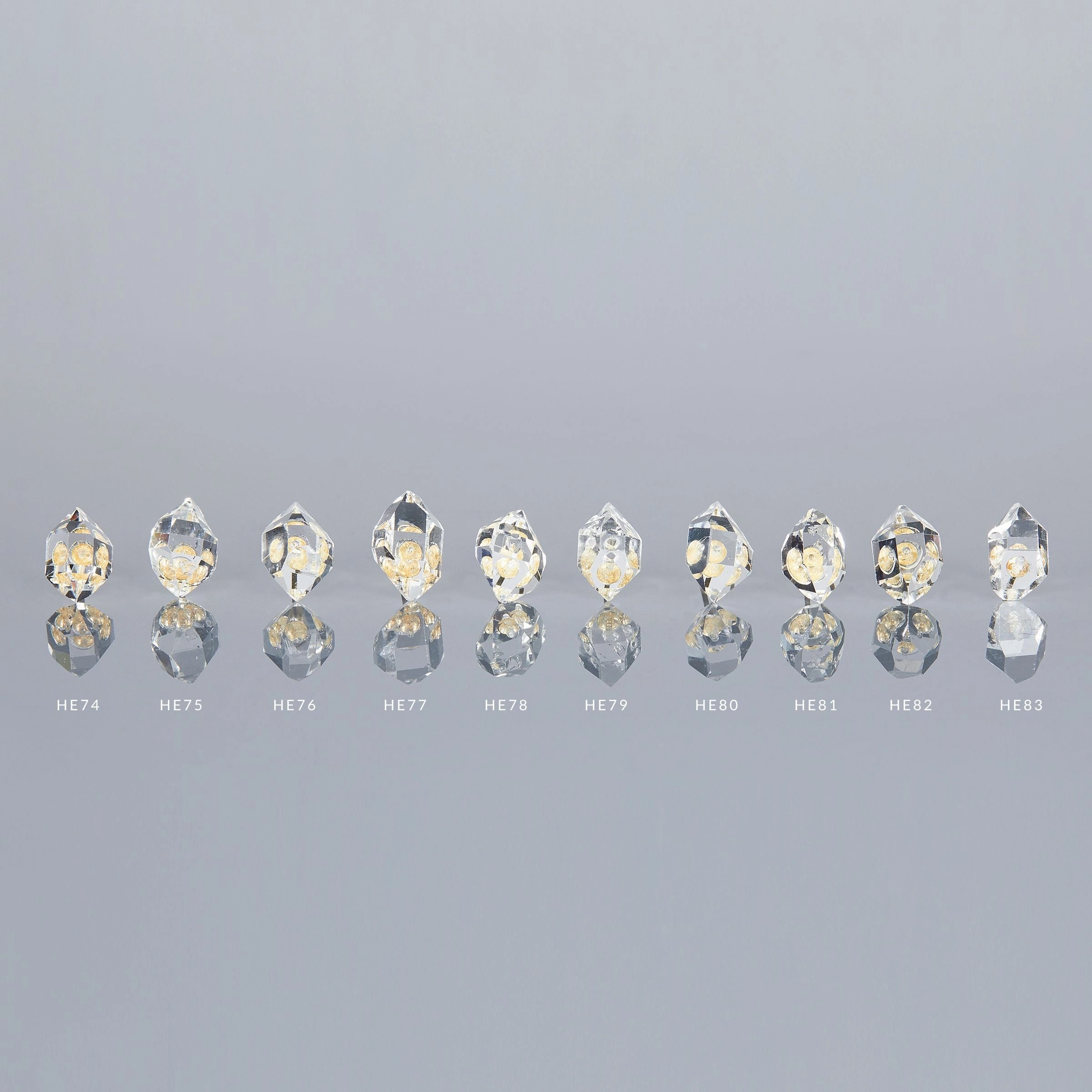 One-of-A-Kind Herkimer Diamond Studs | HE-OOAK