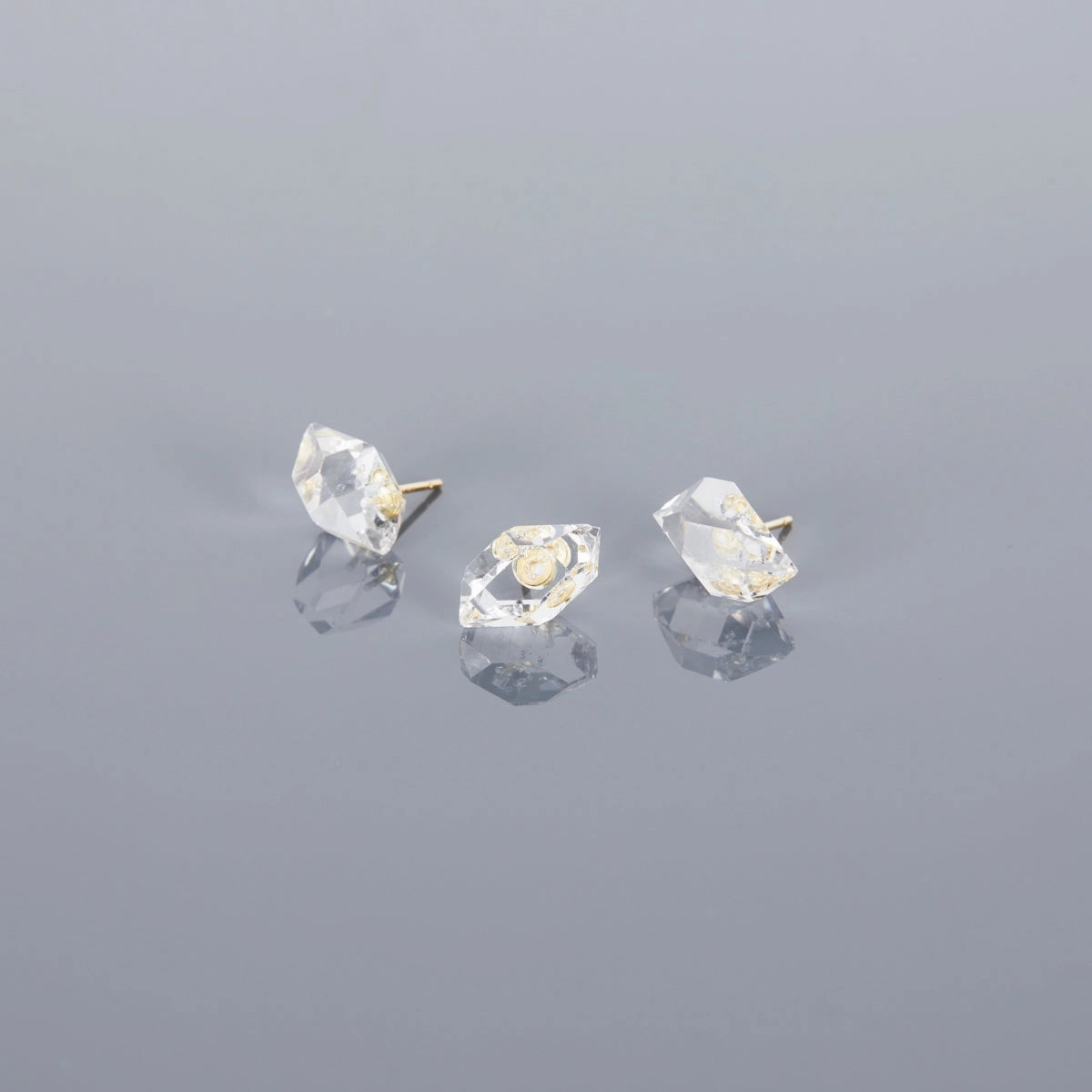 One-of-A-Kind Herkimer Diamond Studs | HE-OOAK