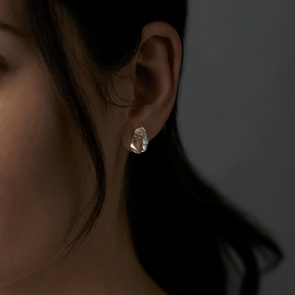 One-of-A-Kind Herkimer Diamond Studs | HE-OOAK