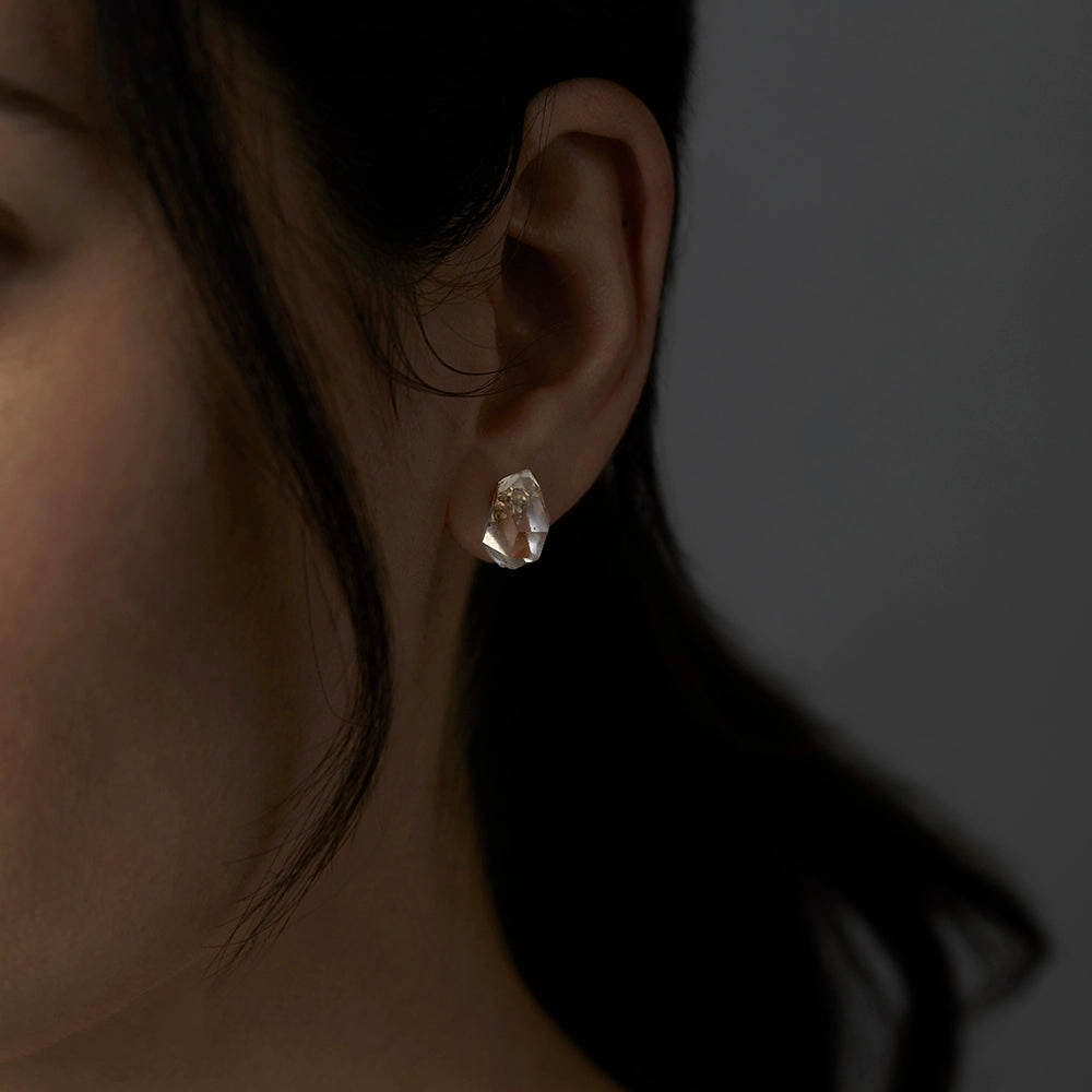 One-of-A-Kind Herkimer Diamond Studs | HE-OOAK
