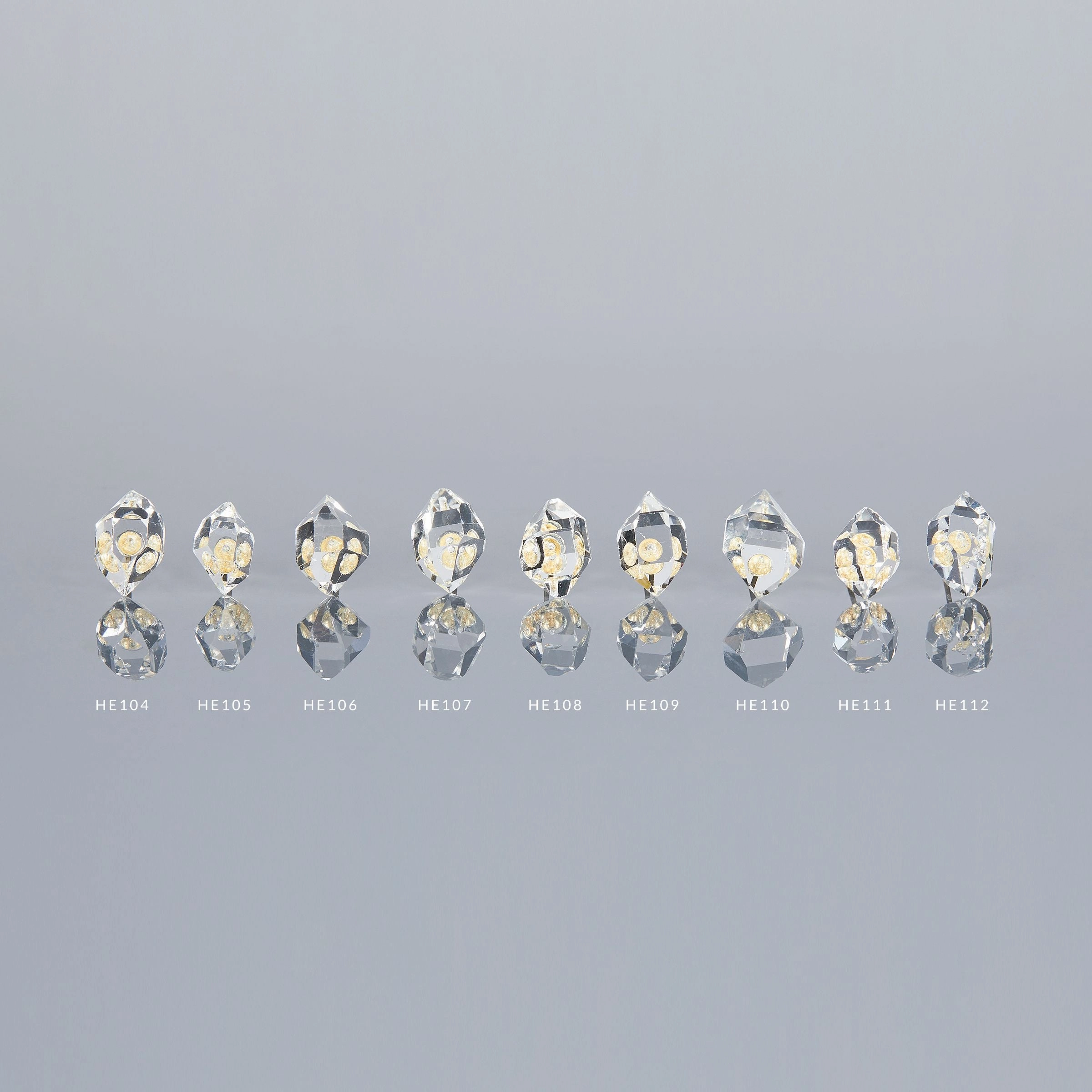 One-of-A-Kind Herkimer Diamond Studs | HE-OOAK