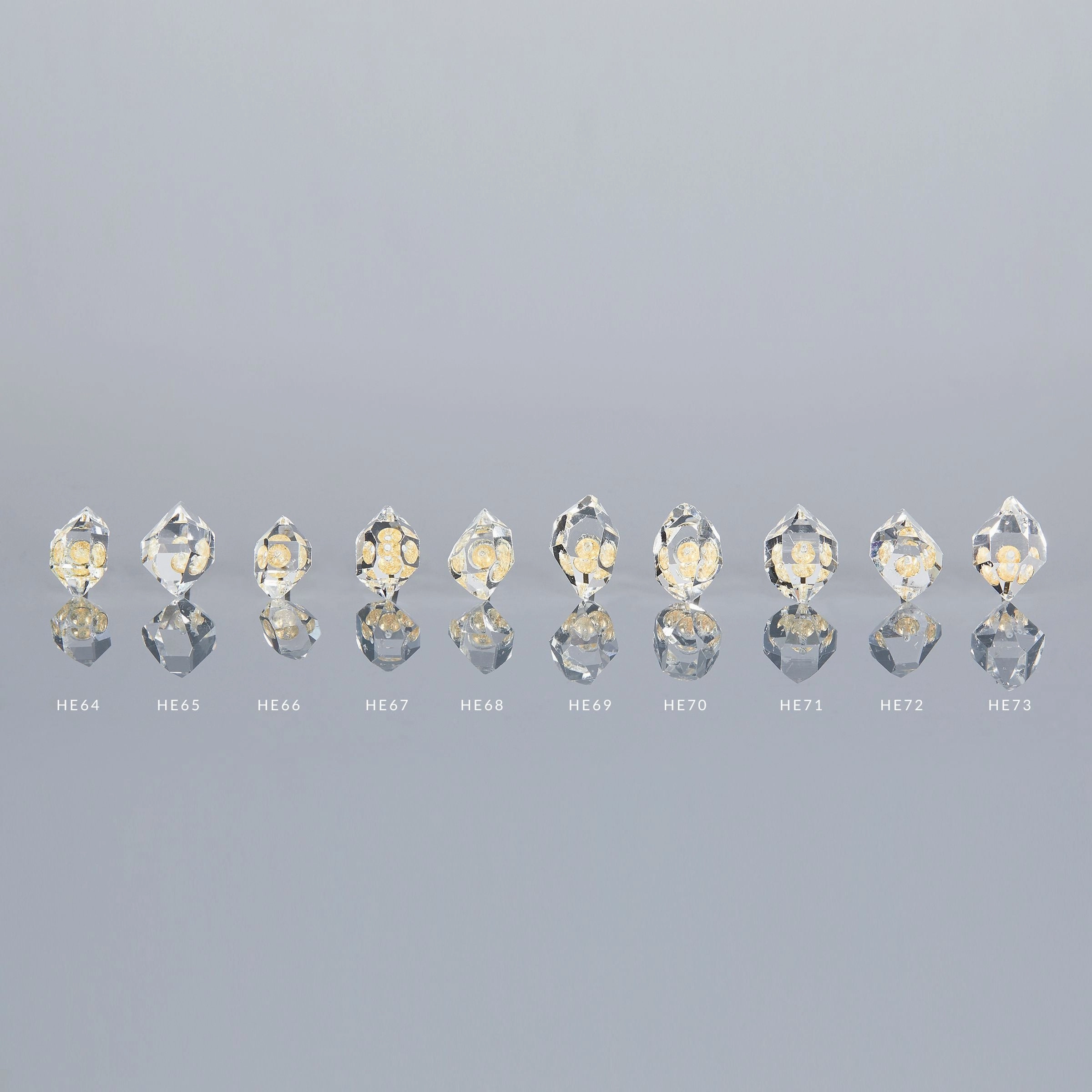 One-of-A-Kind Herkimer Diamond Studs | HE-OOAK