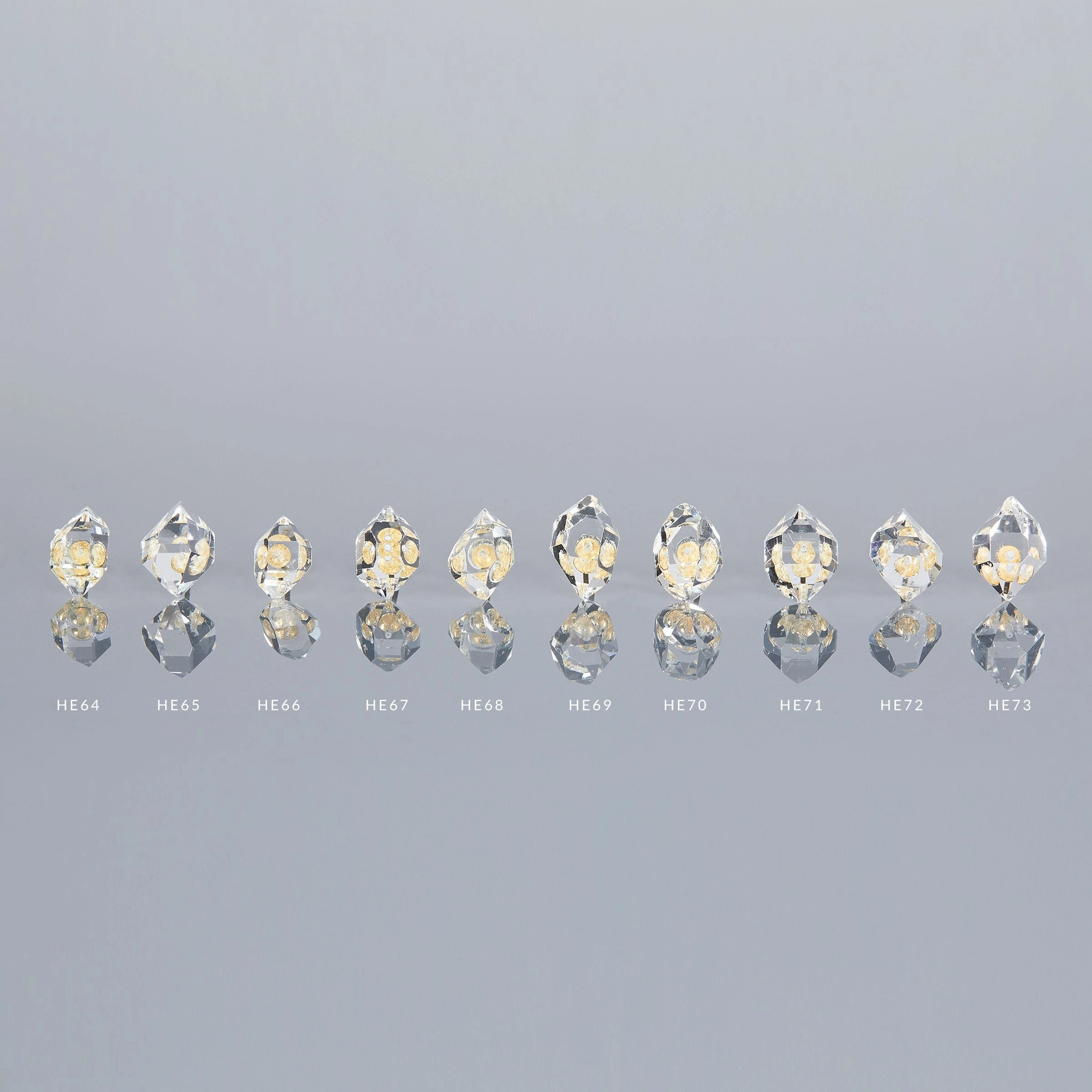 One-of-A-Kind Herkimer Diamond Studs | HE-OOAK