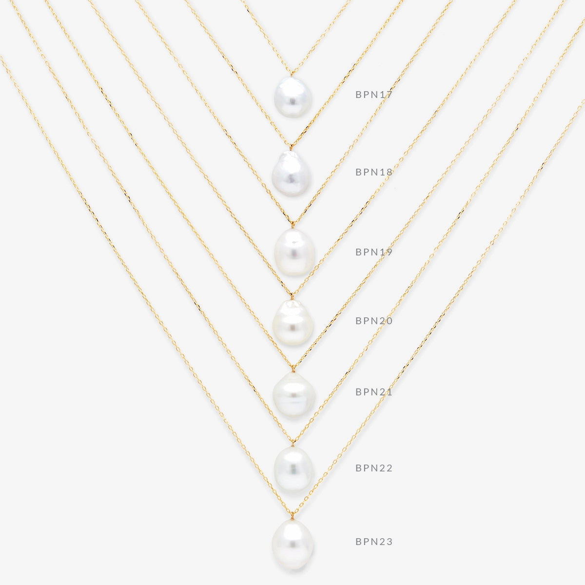 One-of-a-Kind Semi Baroque Pearl Necklace | BPN-OOAK
