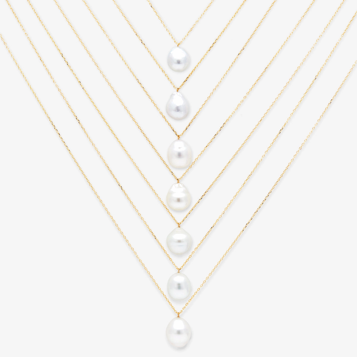 One-of-a-Kind Semi Baroque Pearl Necklace | BPN-OOAK