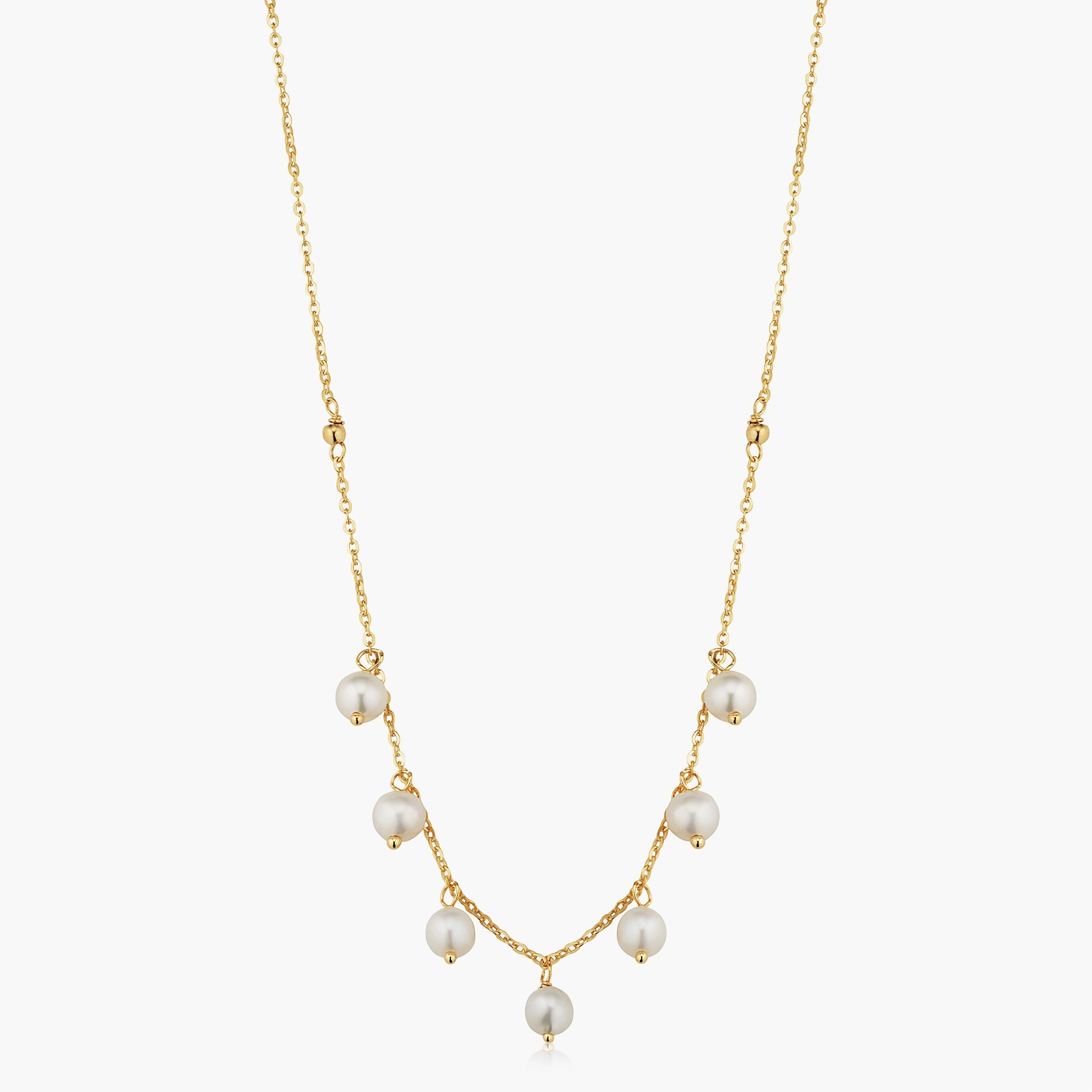 Pearl Girl Station Necklace