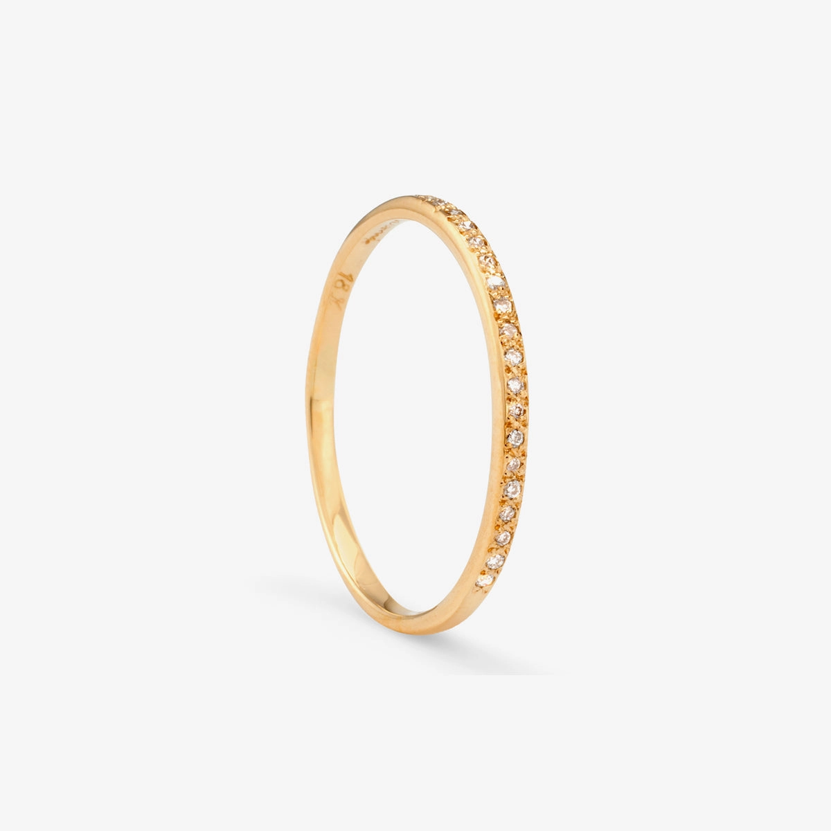 Polished Diamond Half-Eternity Band | R0205W