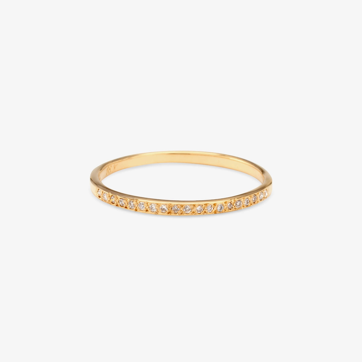 Polished Diamond Half-Eternity Band | R0205W