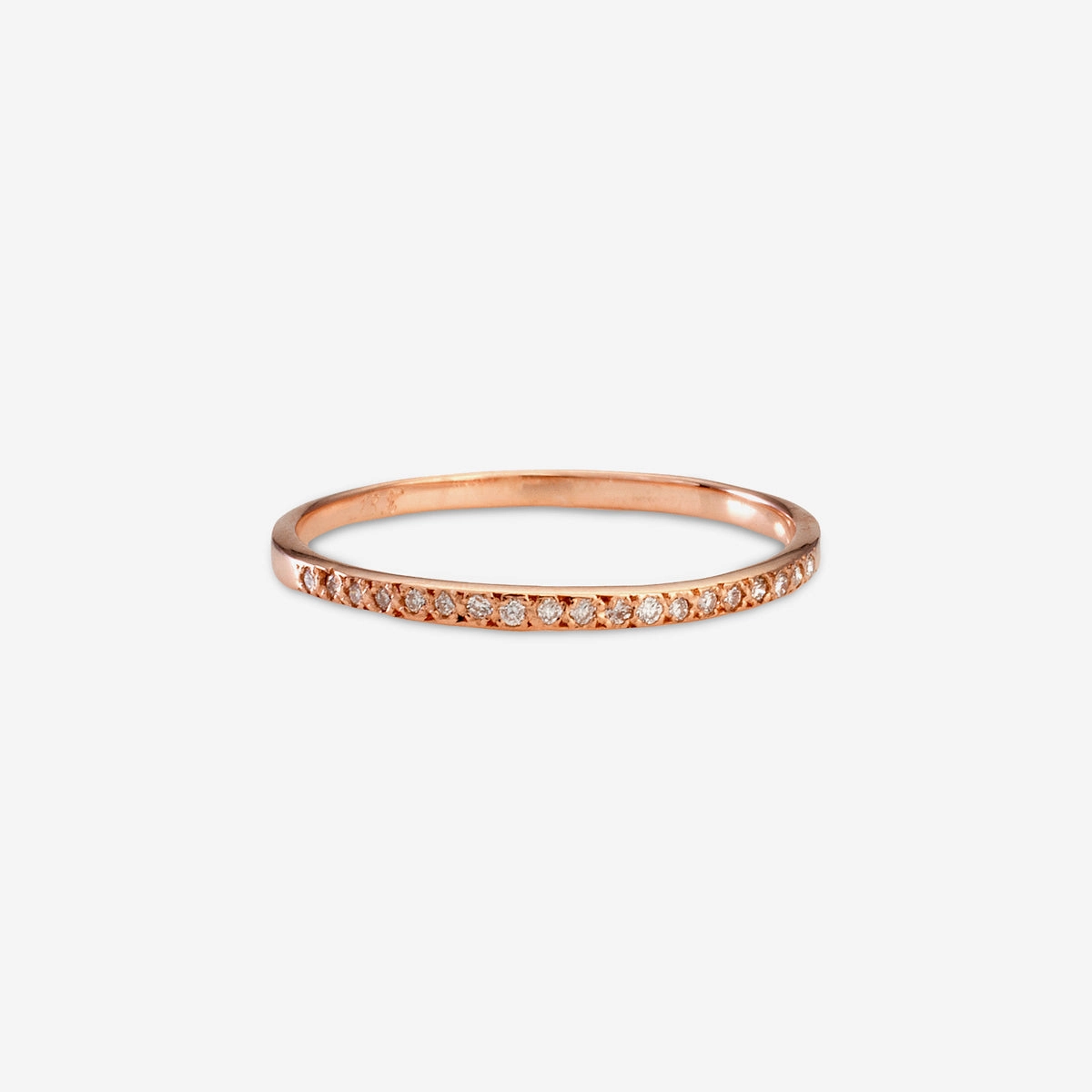 Polished Diamond Half-Eternity Band | R0205W