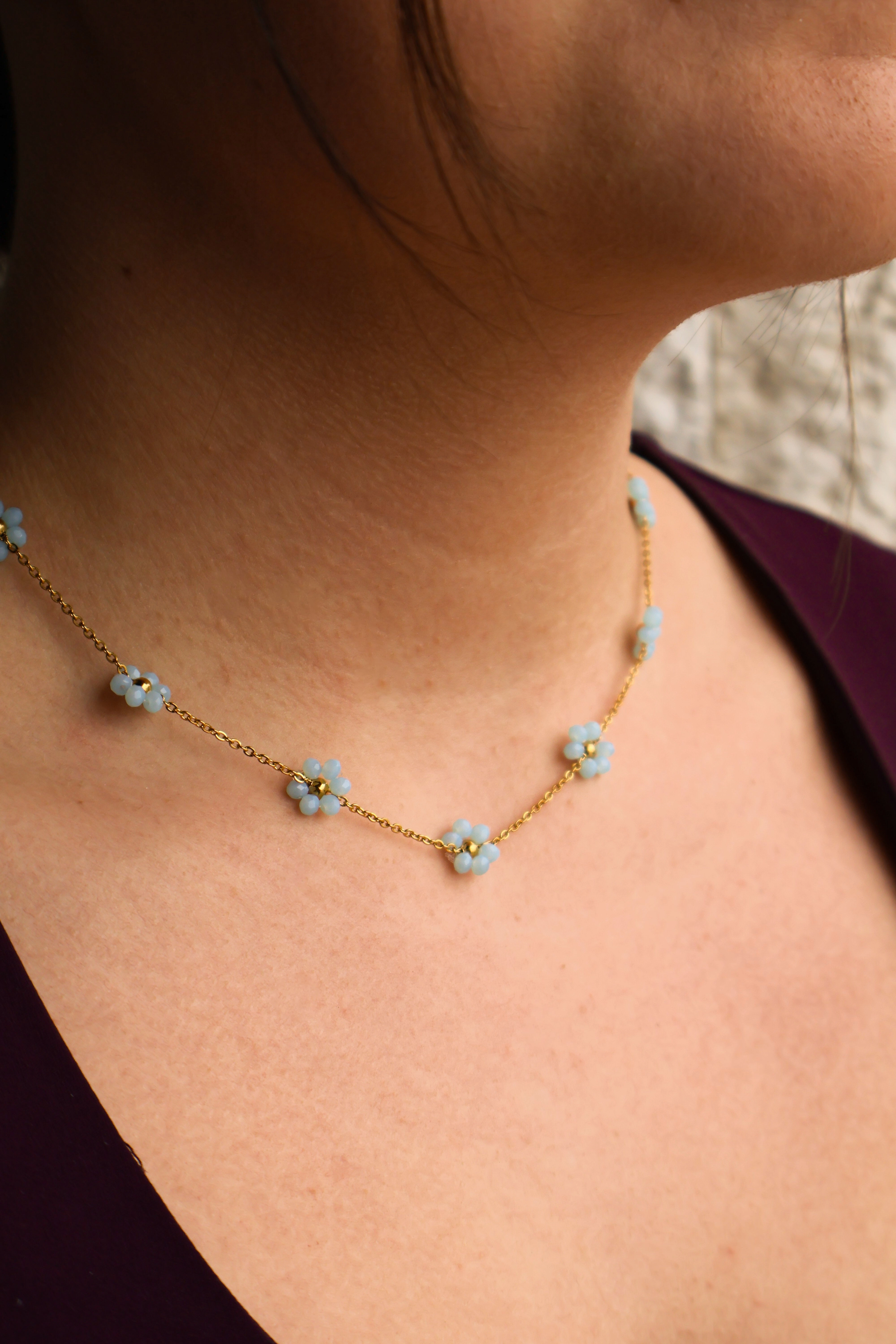 Sandy Pearl Necklace - Summer Pretty Necklace