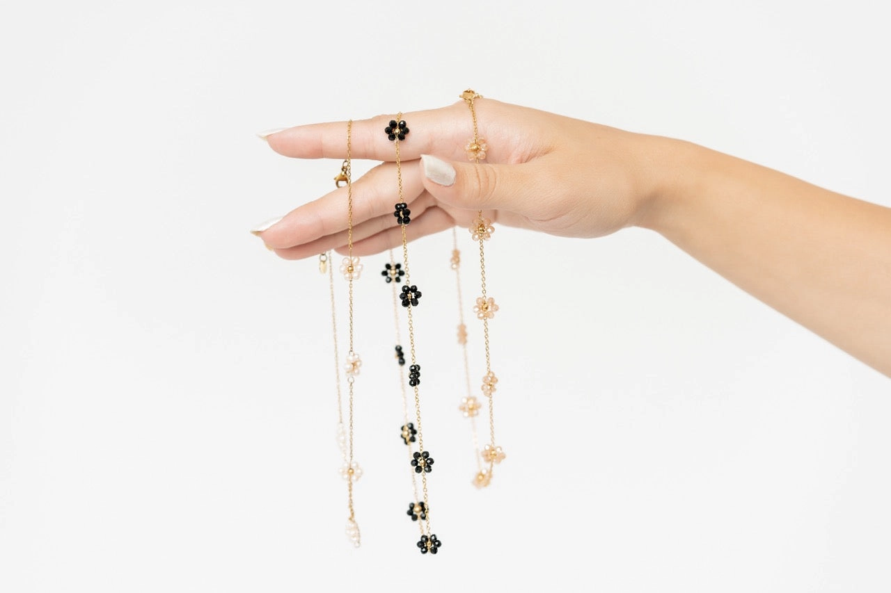 Sandy Pearl Necklace - Summer Pretty Necklace