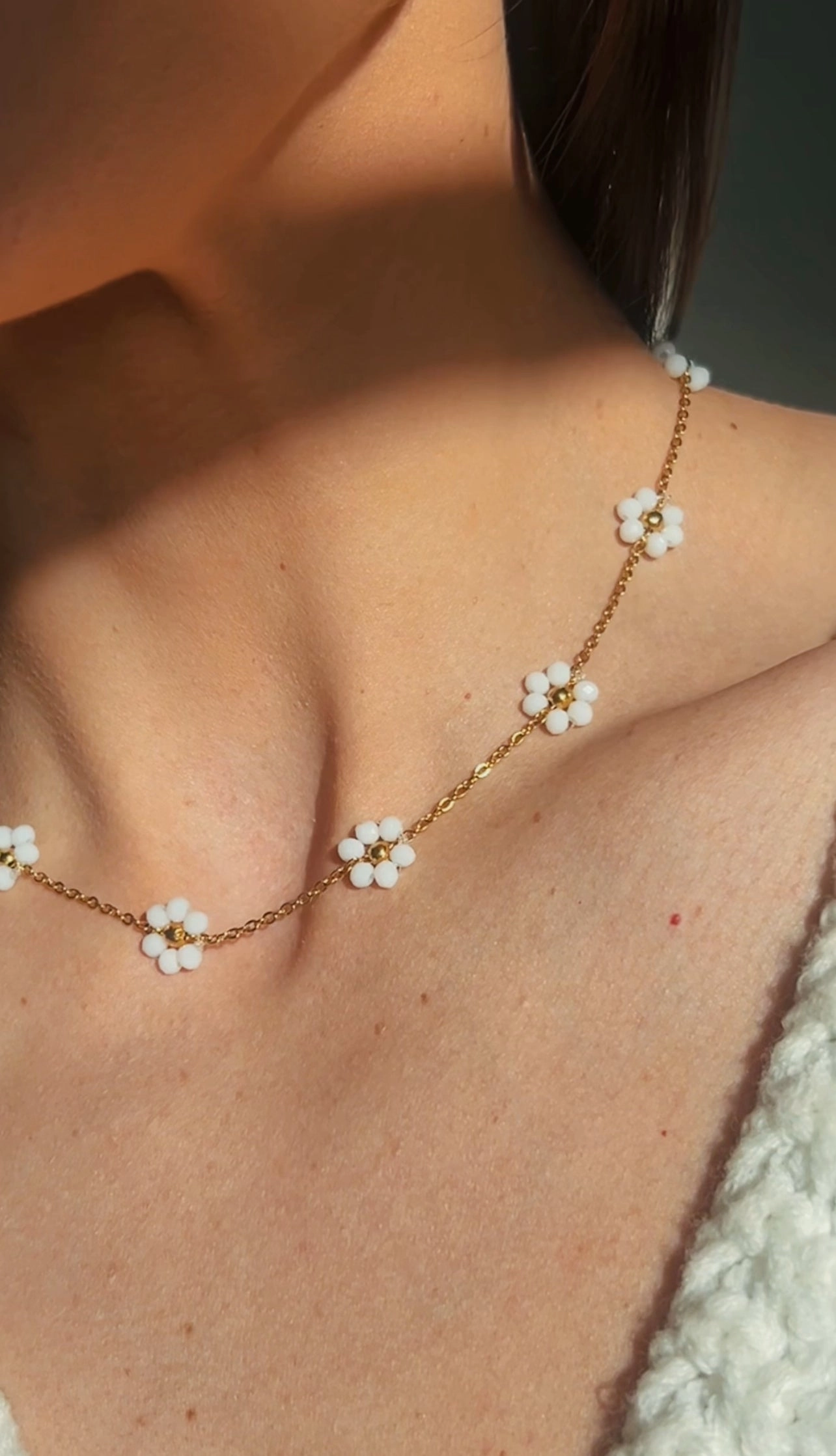 Sandy Pearl Necklace - Summer Pretty Necklace