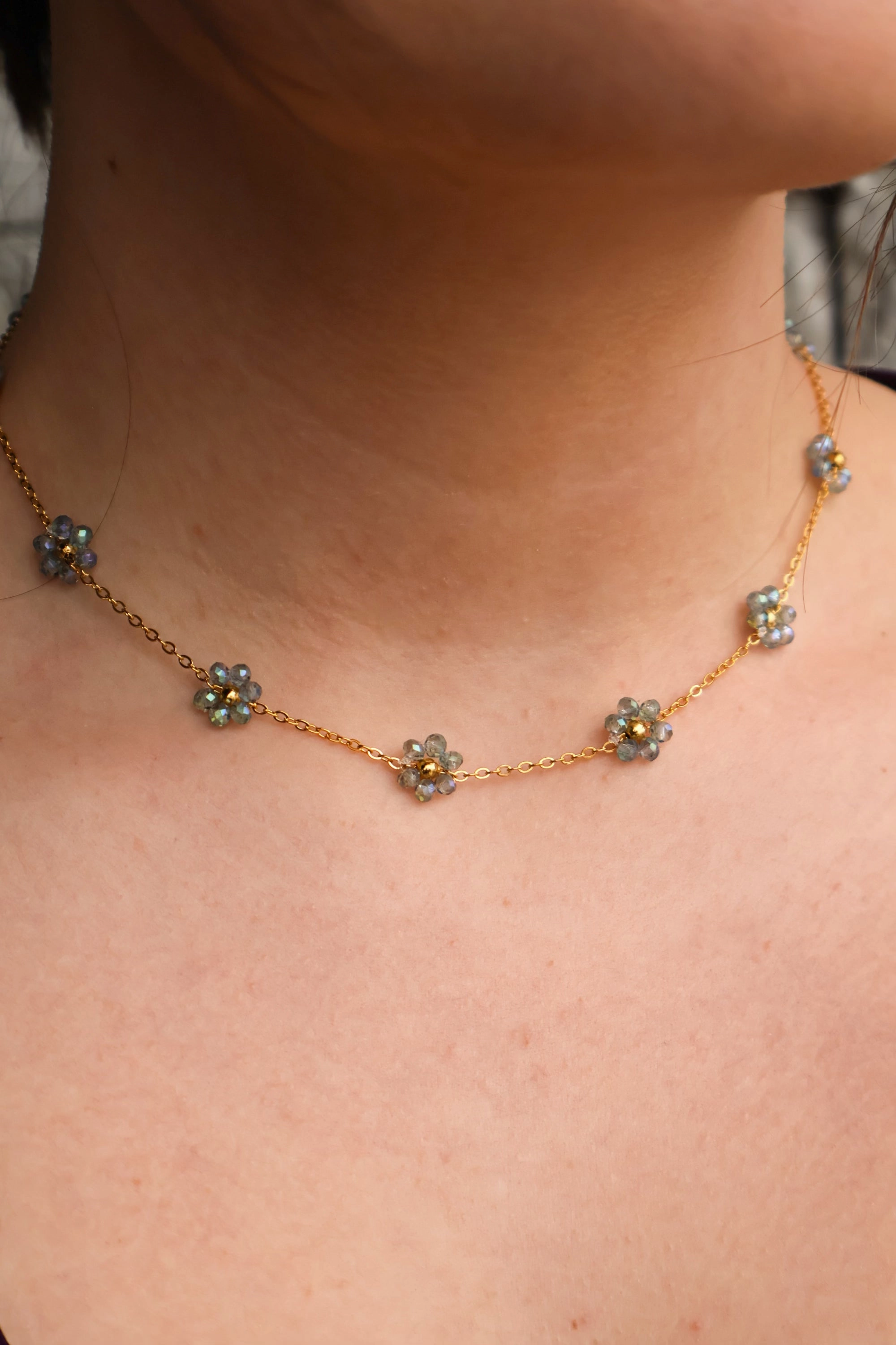 Sandy Pearl Necklace - Summer Pretty Necklace
