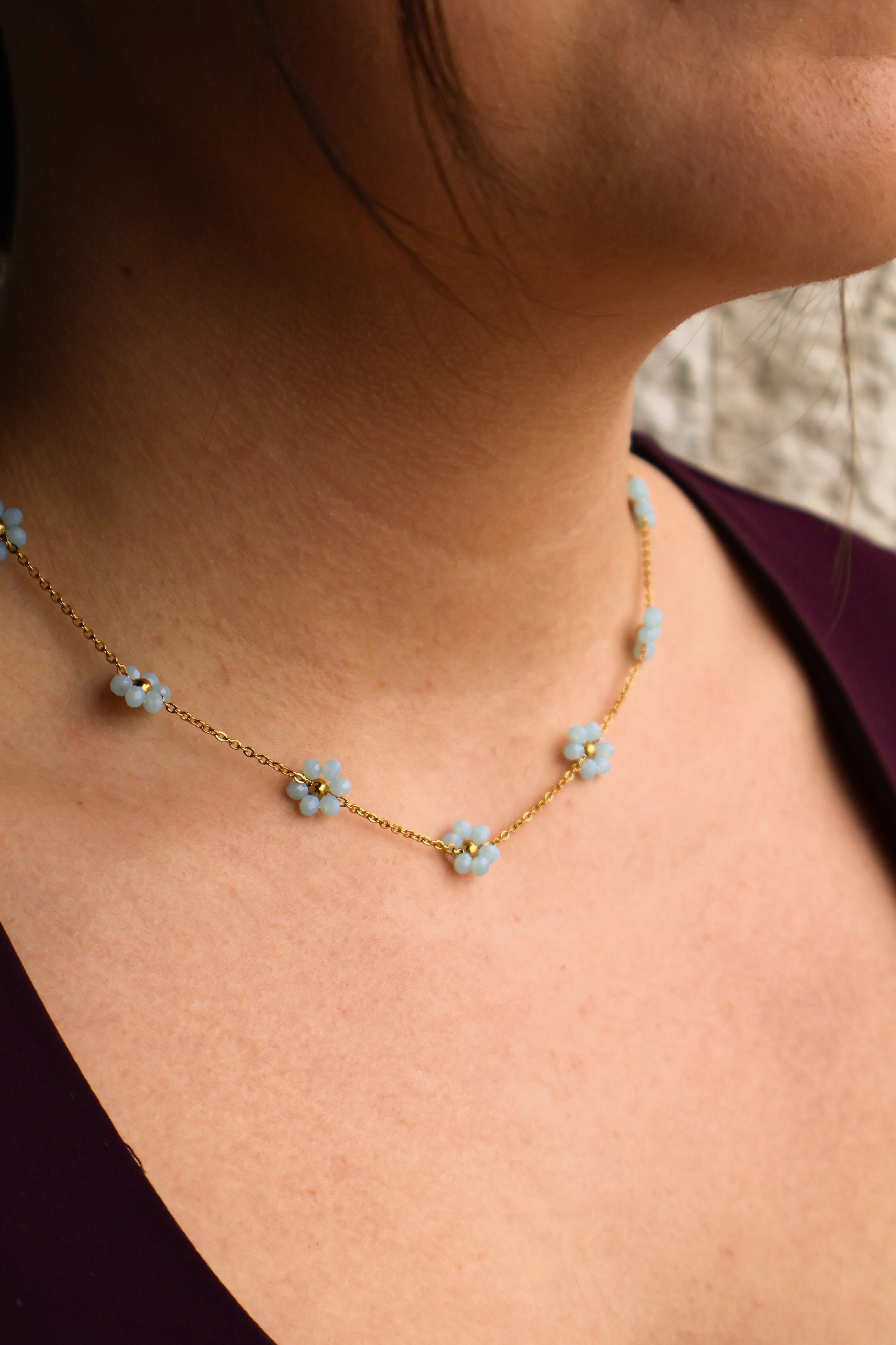 Sandy Pearl Necklace - Summer Pretty Necklace