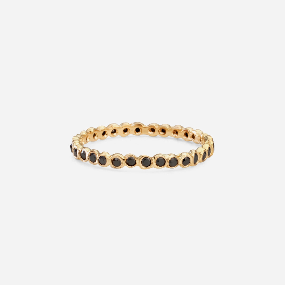 Small Black Diamond Circle Eternity Band | R1102BK