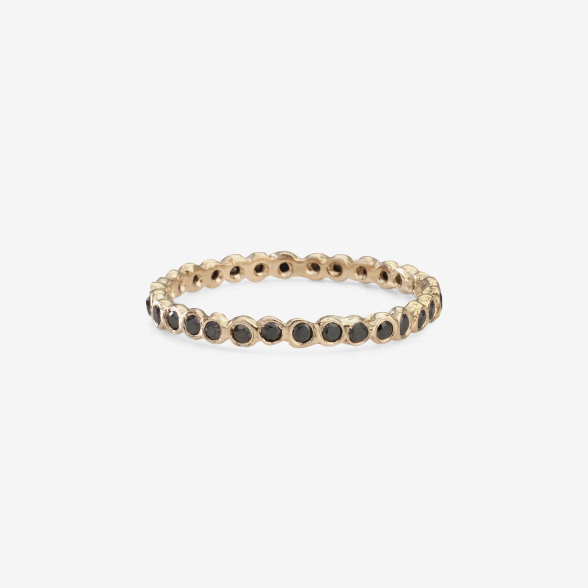 Small Black Diamond Circle Eternity Band | R1102BK