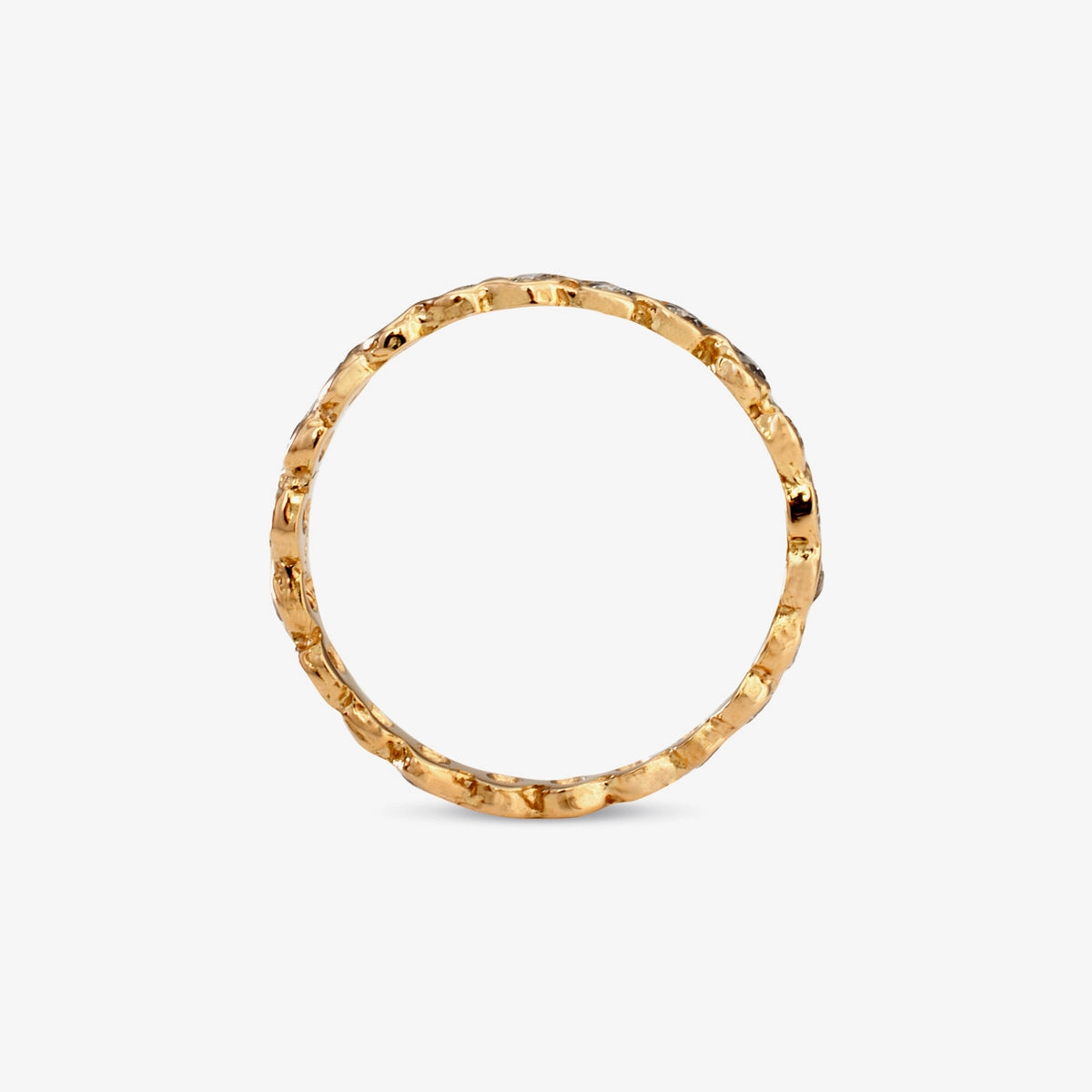 Small White Diamond Circle Eternity Band | R1102W