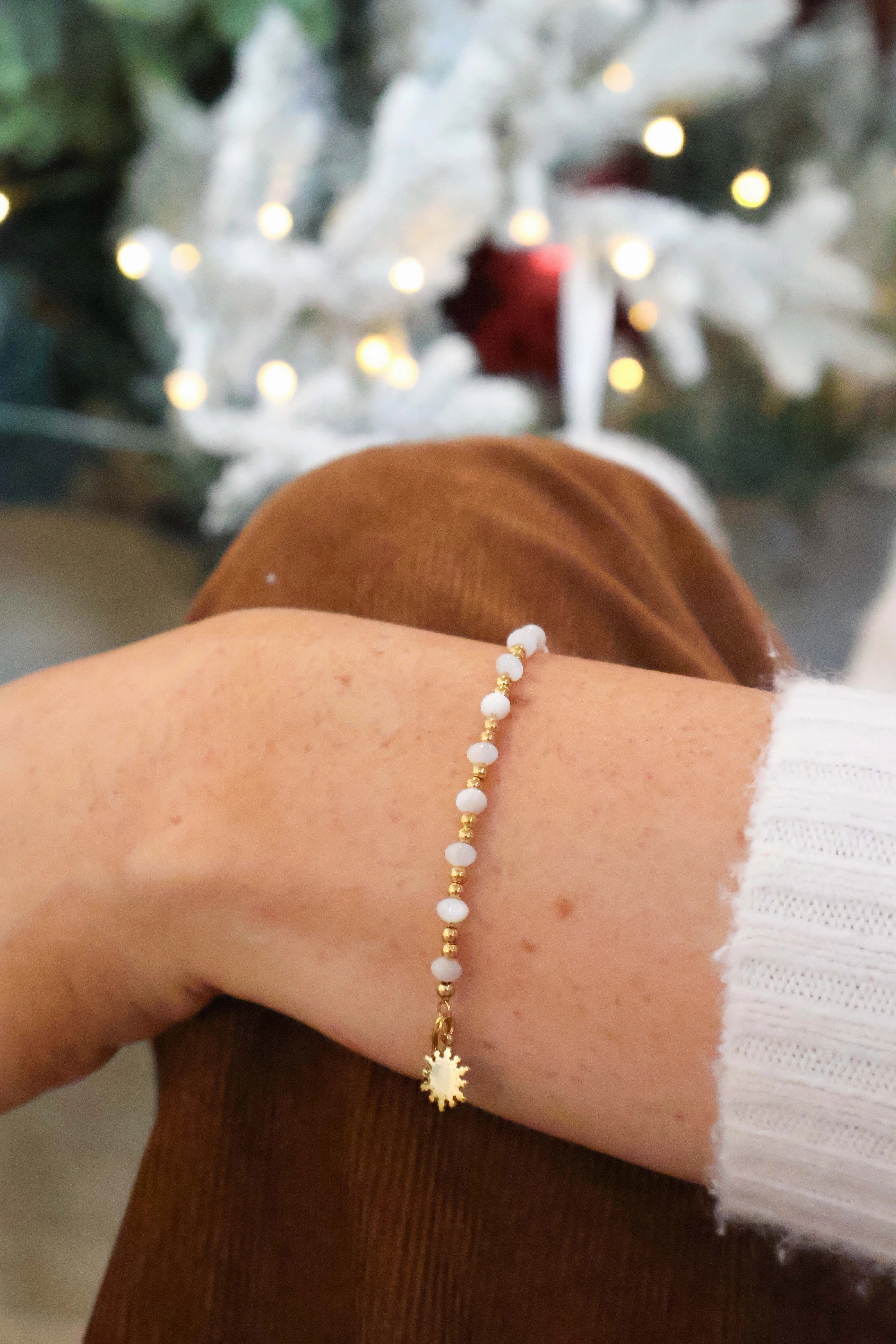 SnowFlake Beaded bracelet