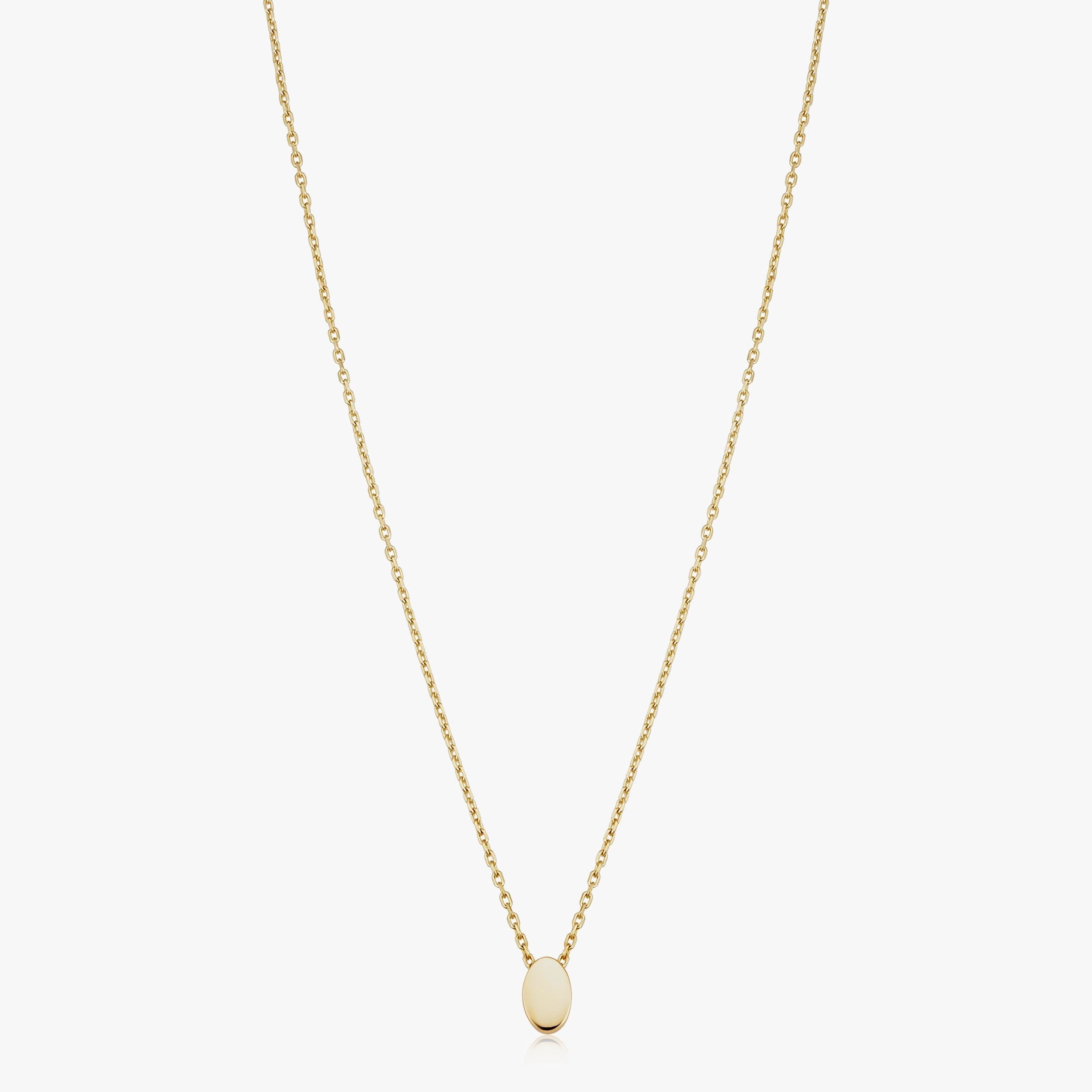 Sweet Oval Pendant Necklace