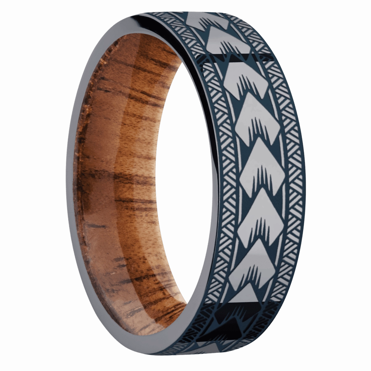 Tantalum with Polish Finish and Koa
