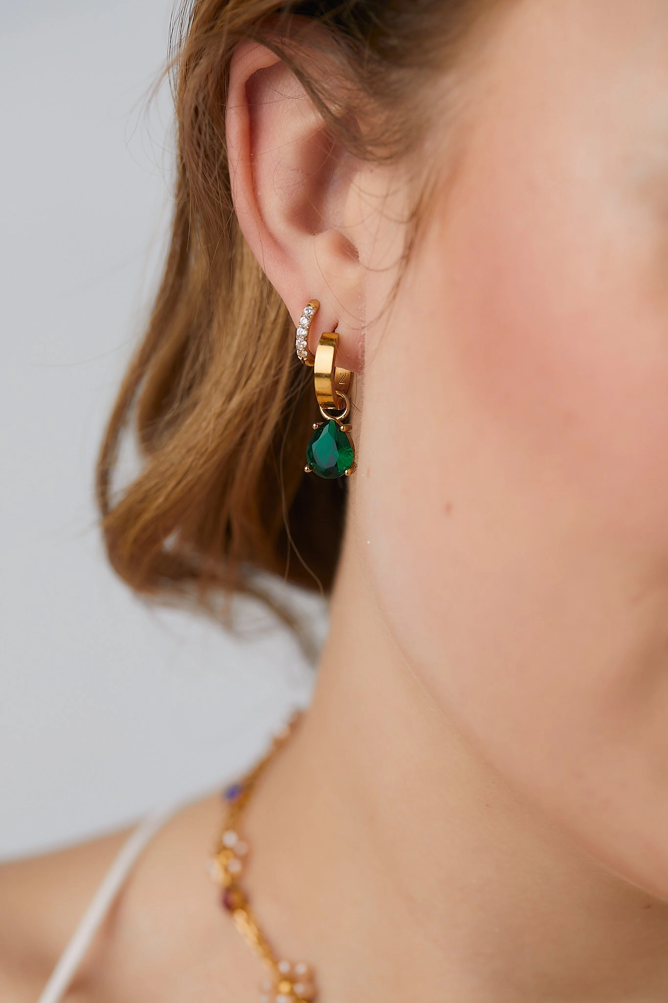 Teardrop Gemstone Charms