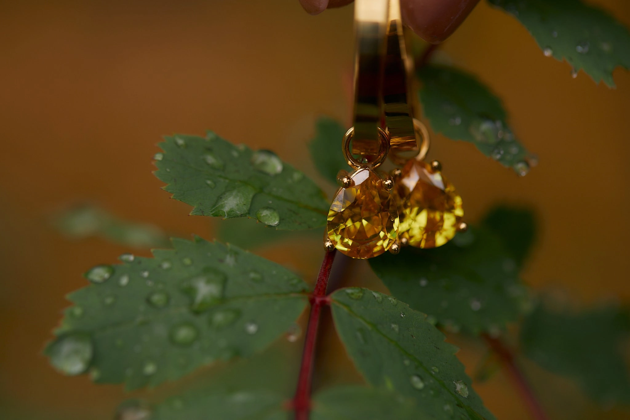 Teardrop Gemstone Charms