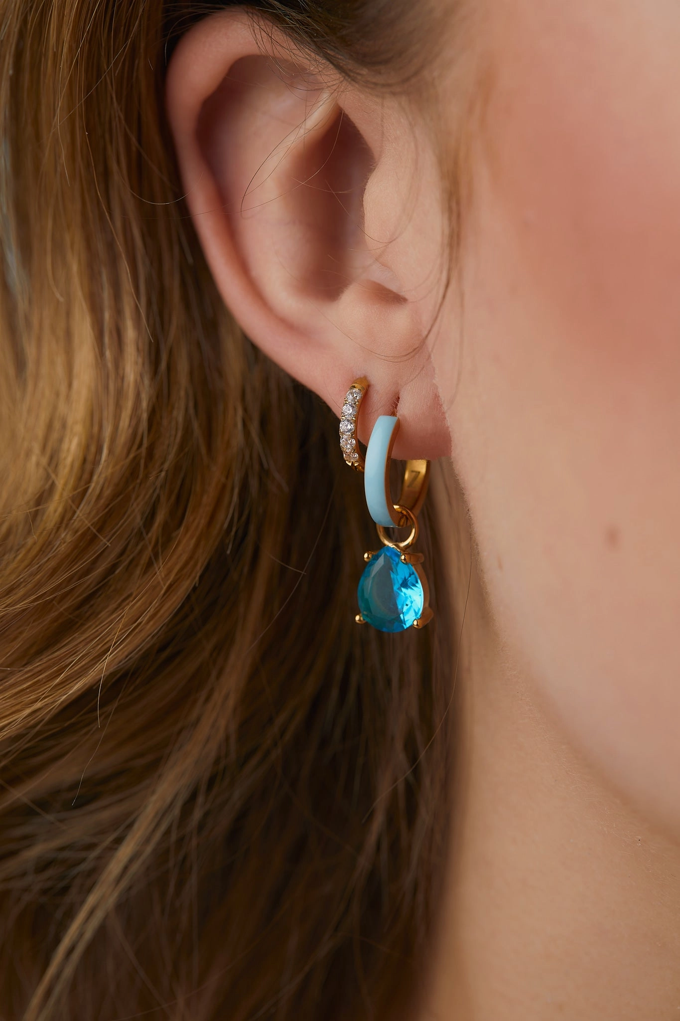 Teardrop Gemstone Charms