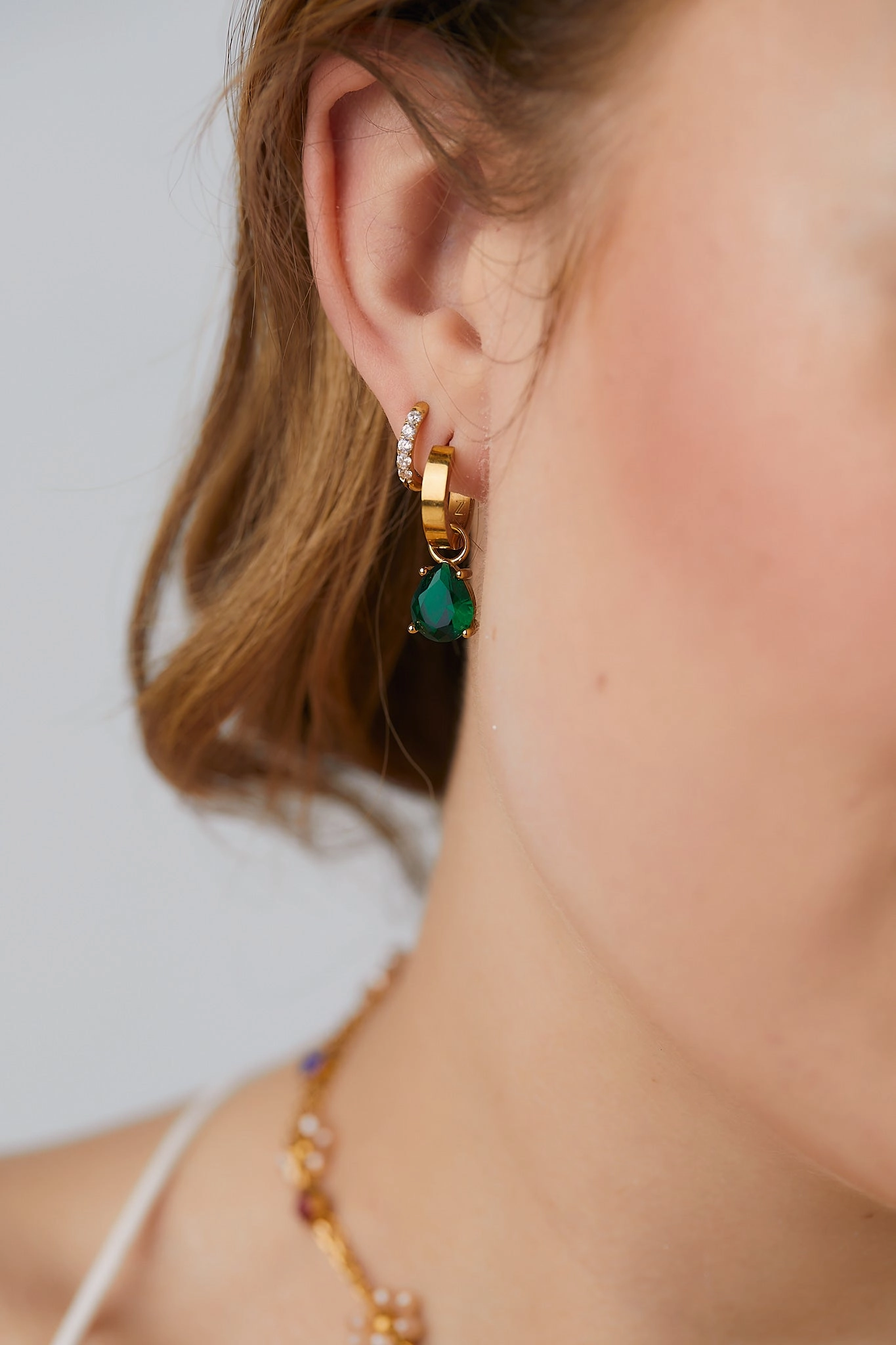 Teardrop Gemstone Charms