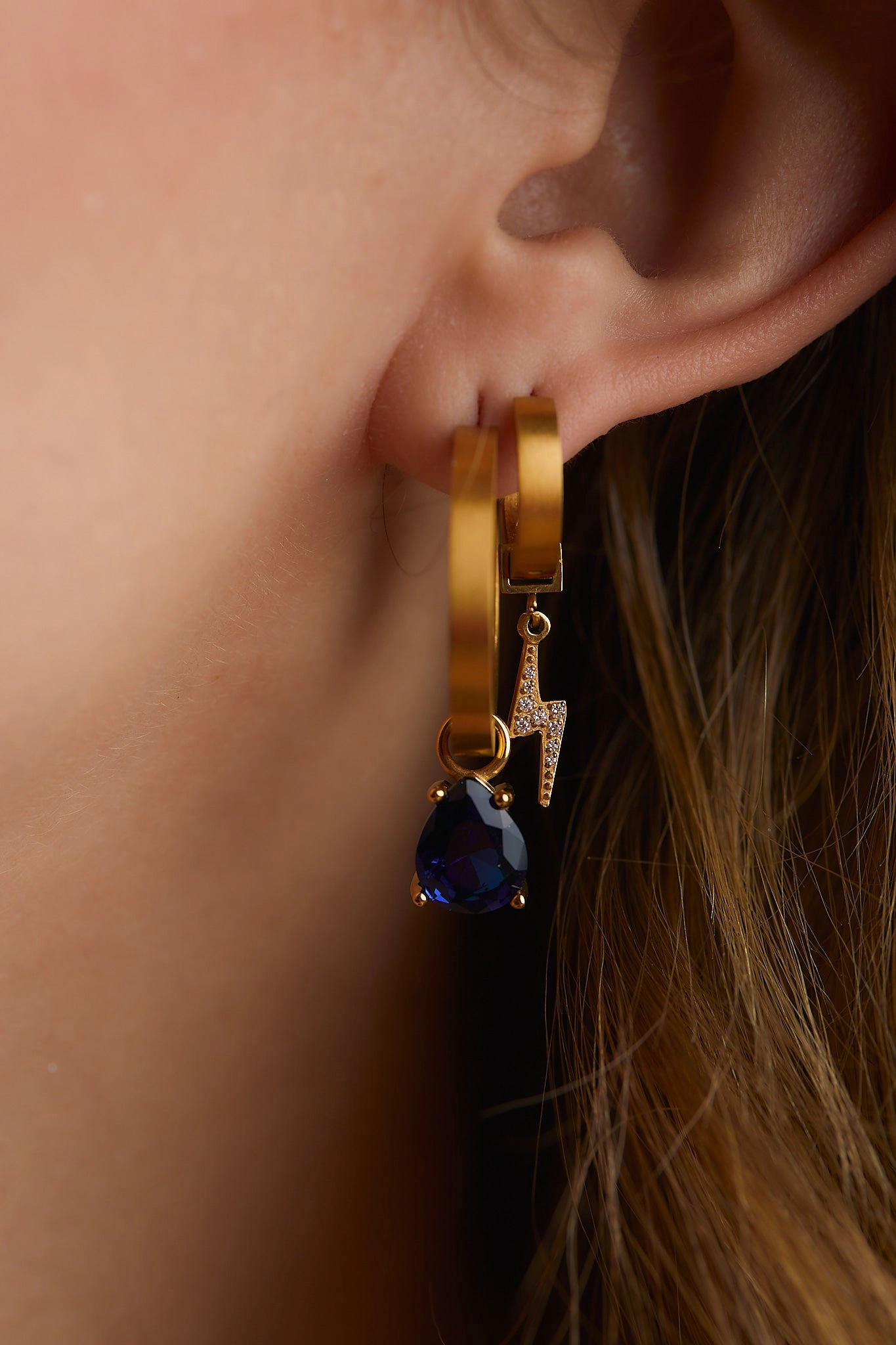 Teardrop Gemstone Charms