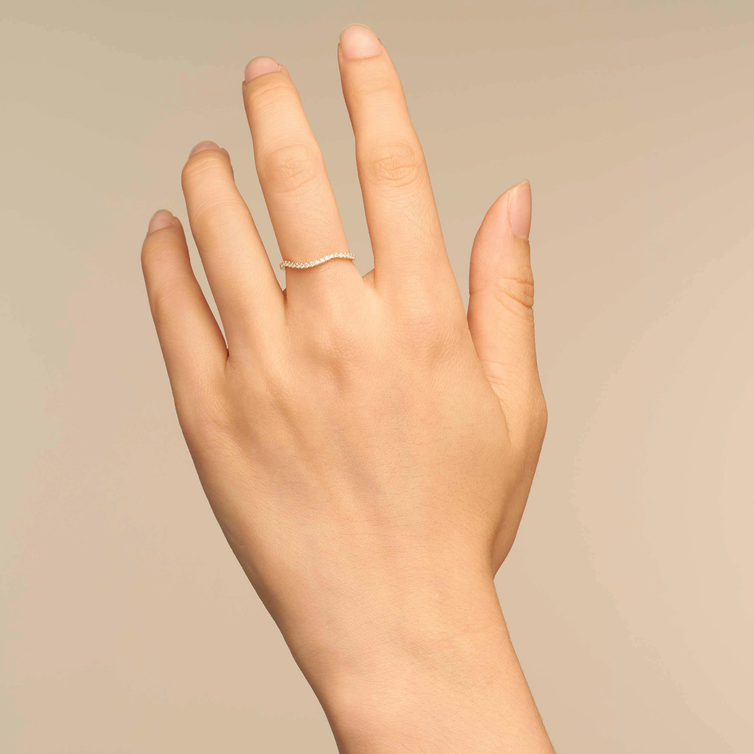 The Arc Diamond Stack Ring
