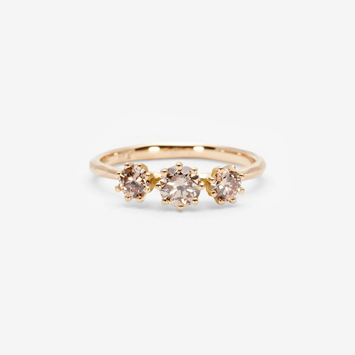 Triple Brown Diamond Blooming Ring | R19001BR
