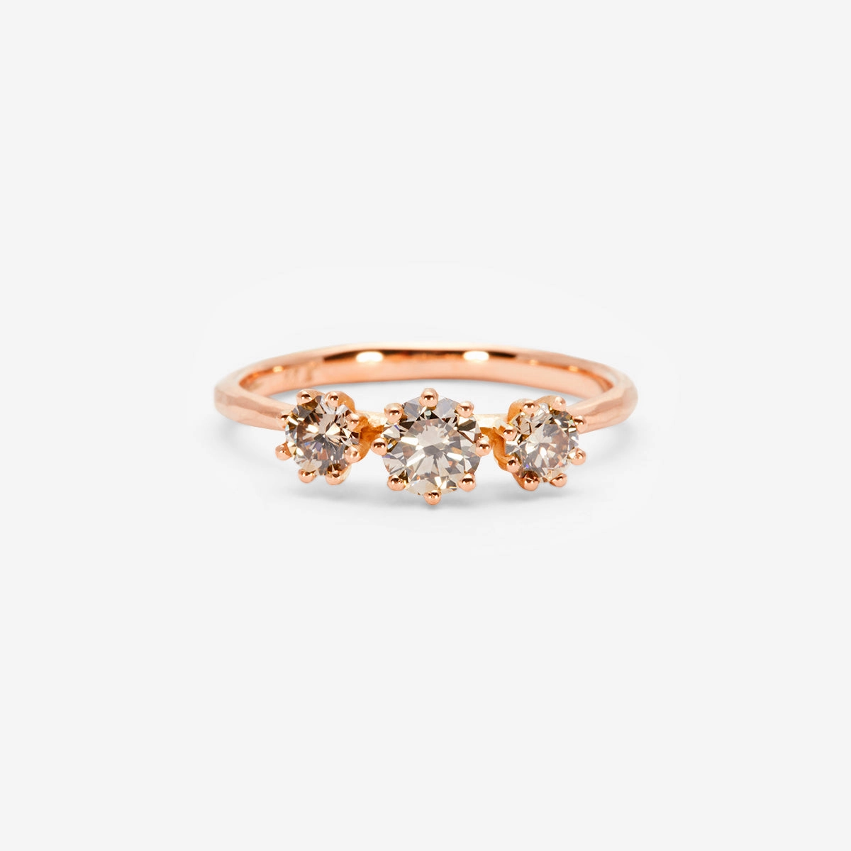 Triple Brown Diamond Blooming Ring | R19001BR