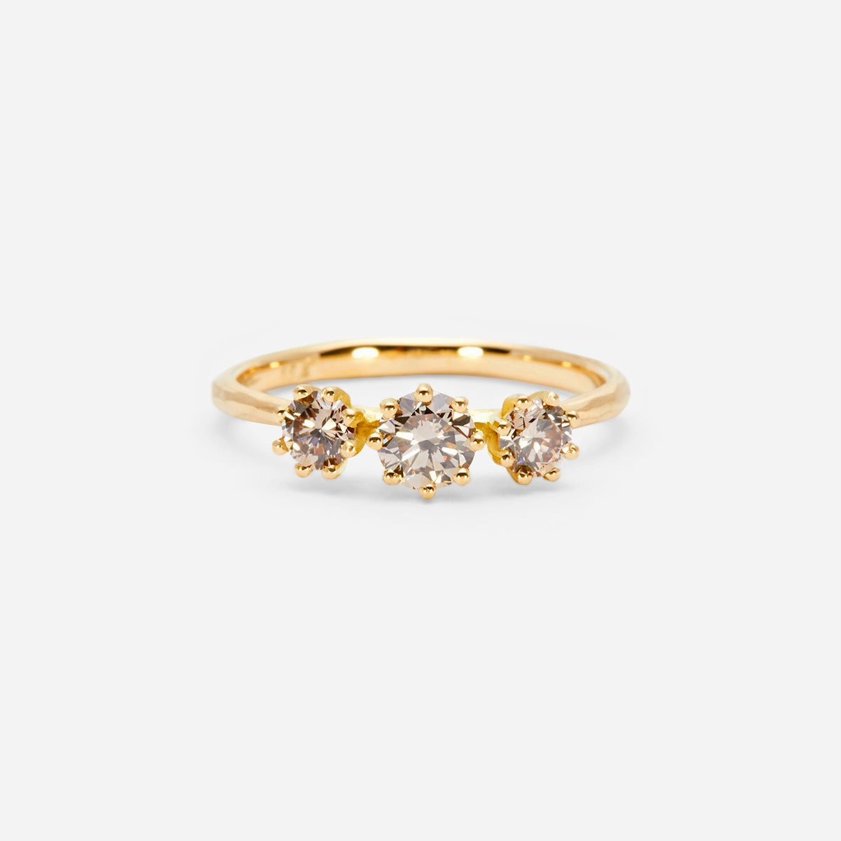 Triple Brown Diamond Blooming Ring | R19001BR