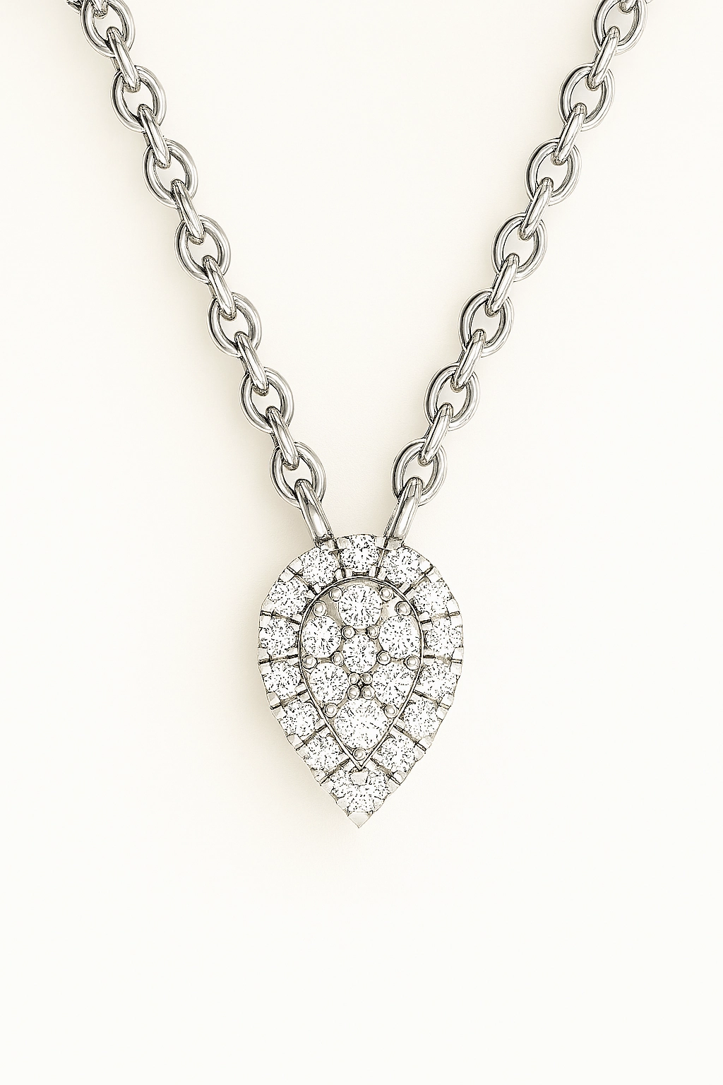 Velar Moissanite Pendant Necklace in 925 Sterling Silver