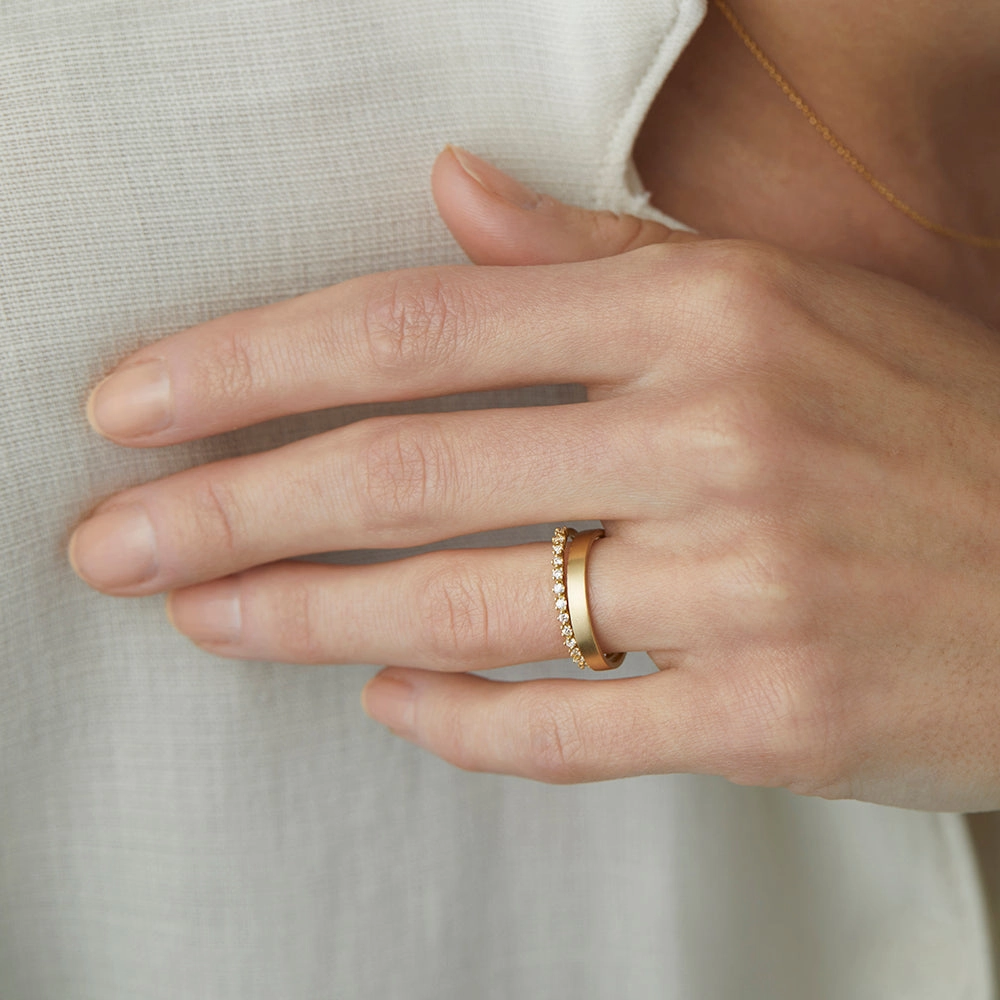 White Diamond Anadem Ring | R11801W