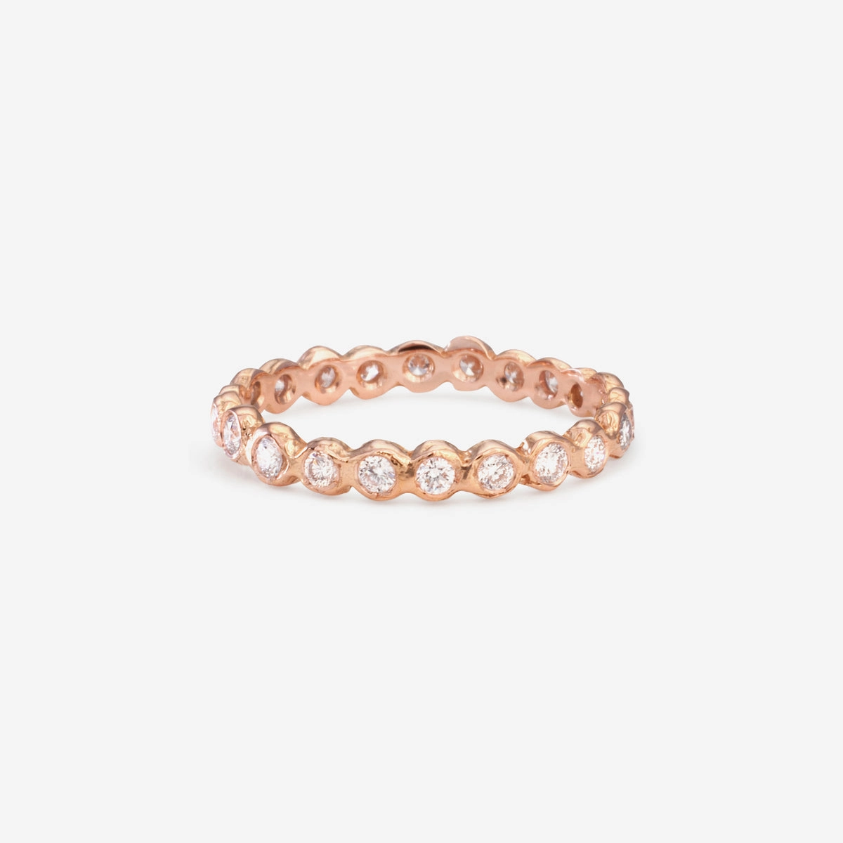 White Diamond Circle Eternity Band | R1101W