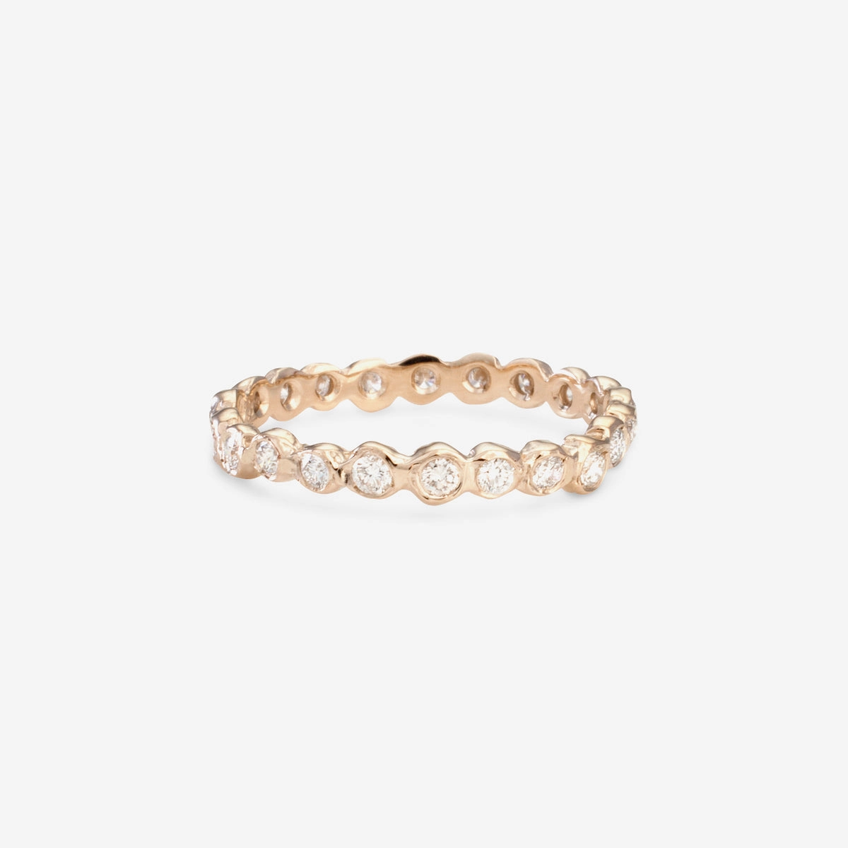 White Diamond Circle Eternity Band | R1101W