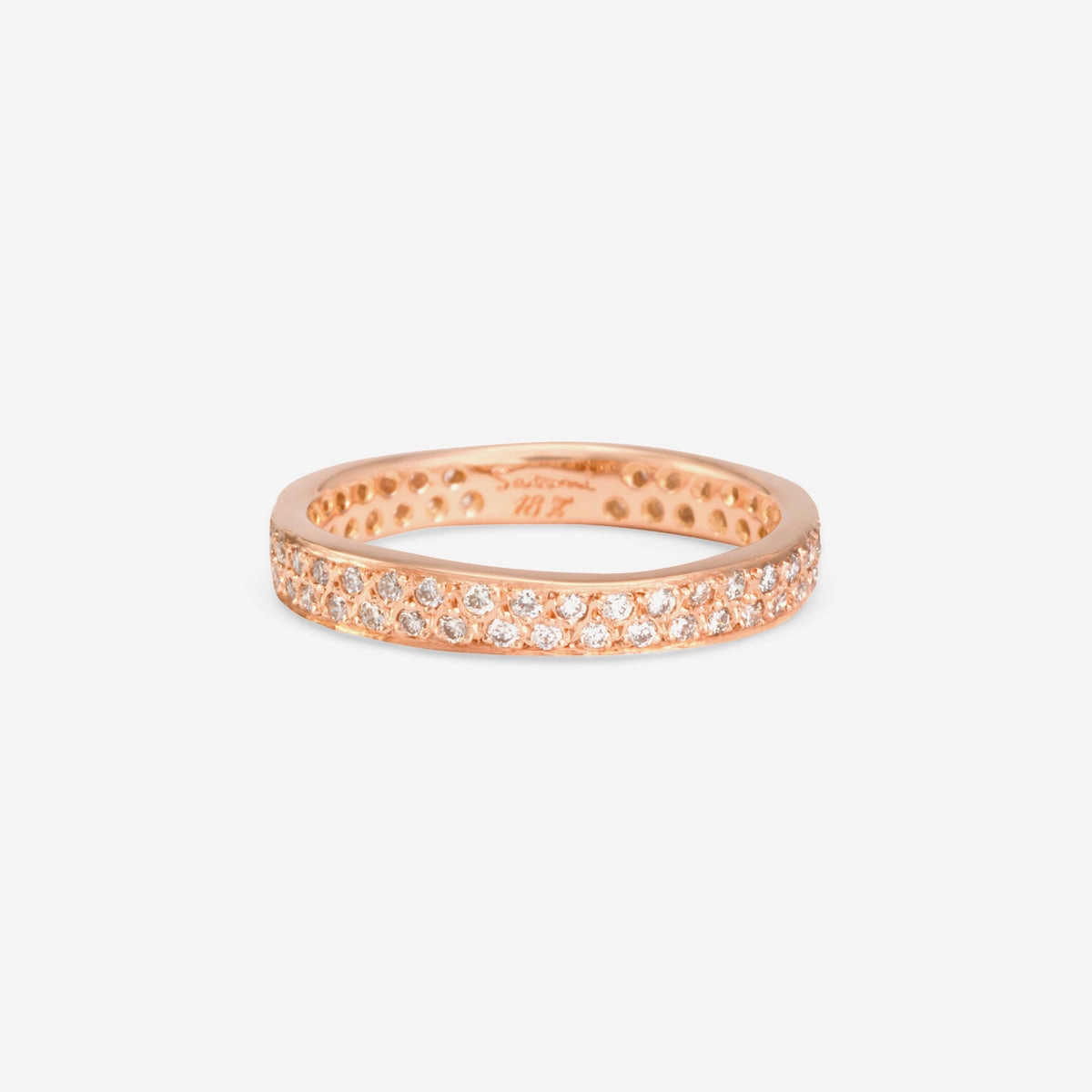 White Diamond Double Eternity Band | R7101W