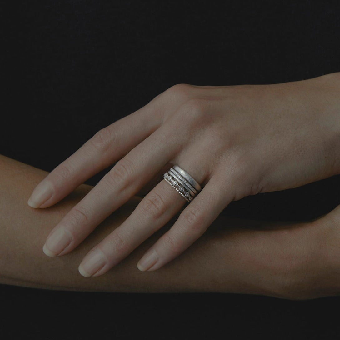 White Diamond Half-Eternity Band | R0207W