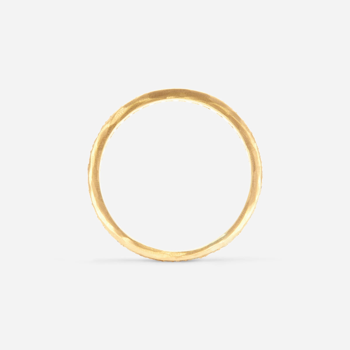 White Diamond Hammered Eternity Band | R15002W