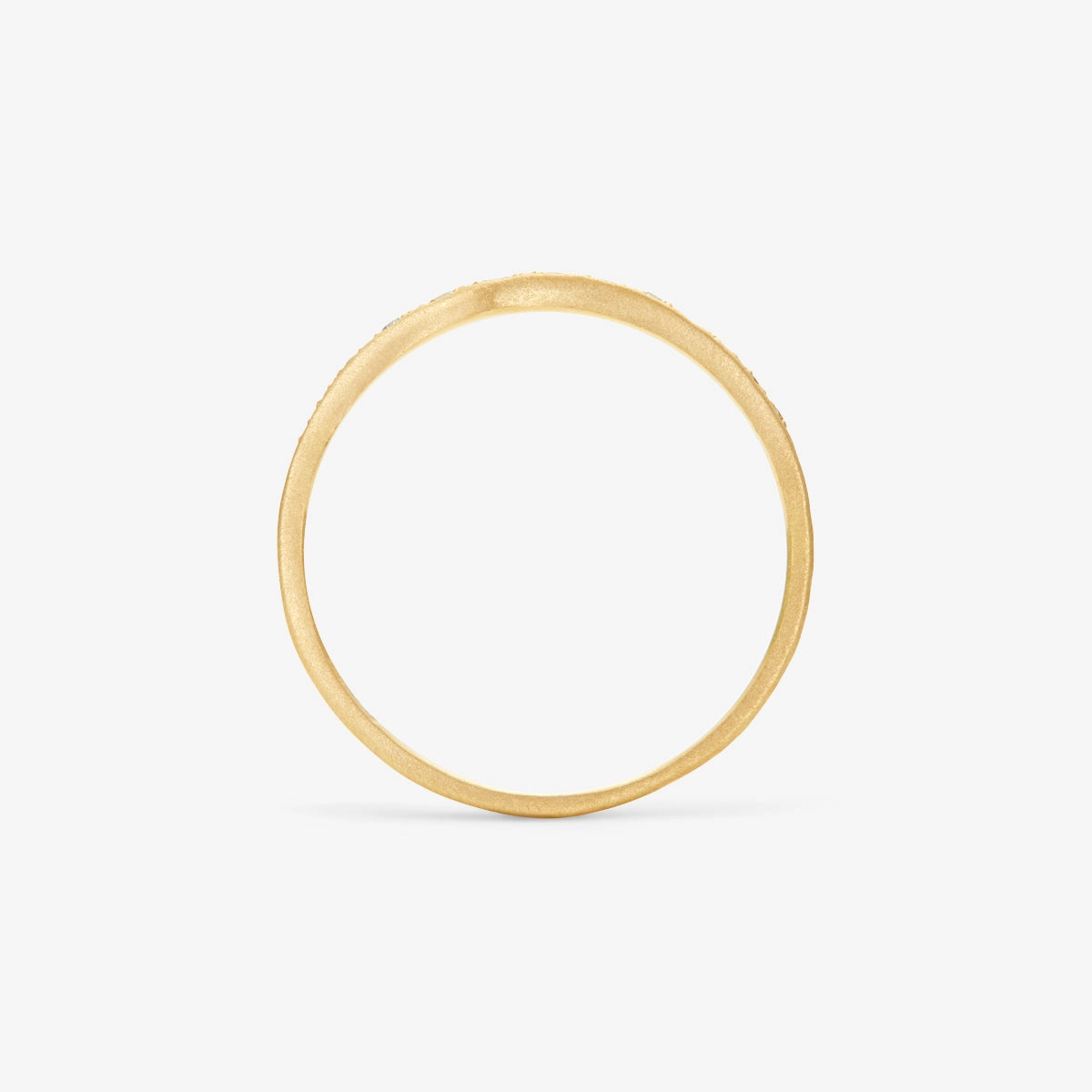 White Diamond Ripple Half Eternity Band | R10002W