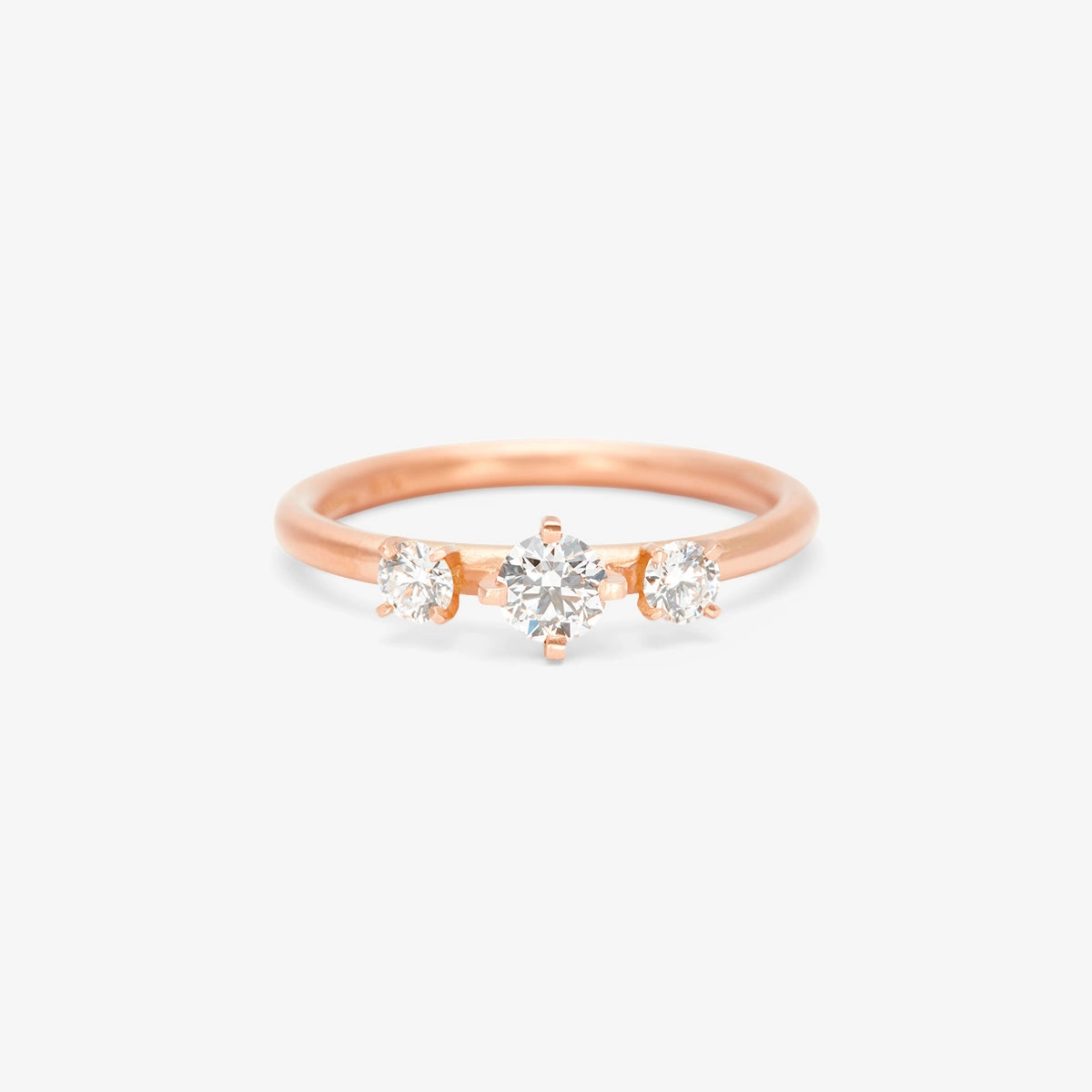 White Diamond Trinity Ring | R11701W