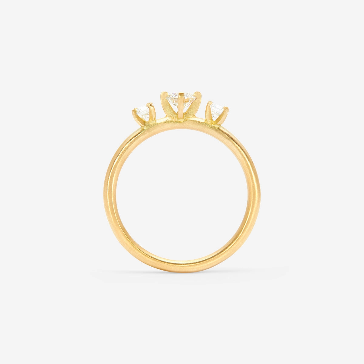 White Diamond Trinity Ring | R11701W