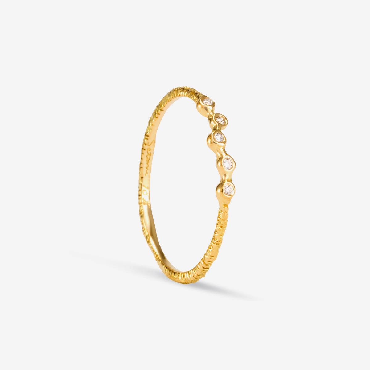 Woven Five Diamond Band | R8004W