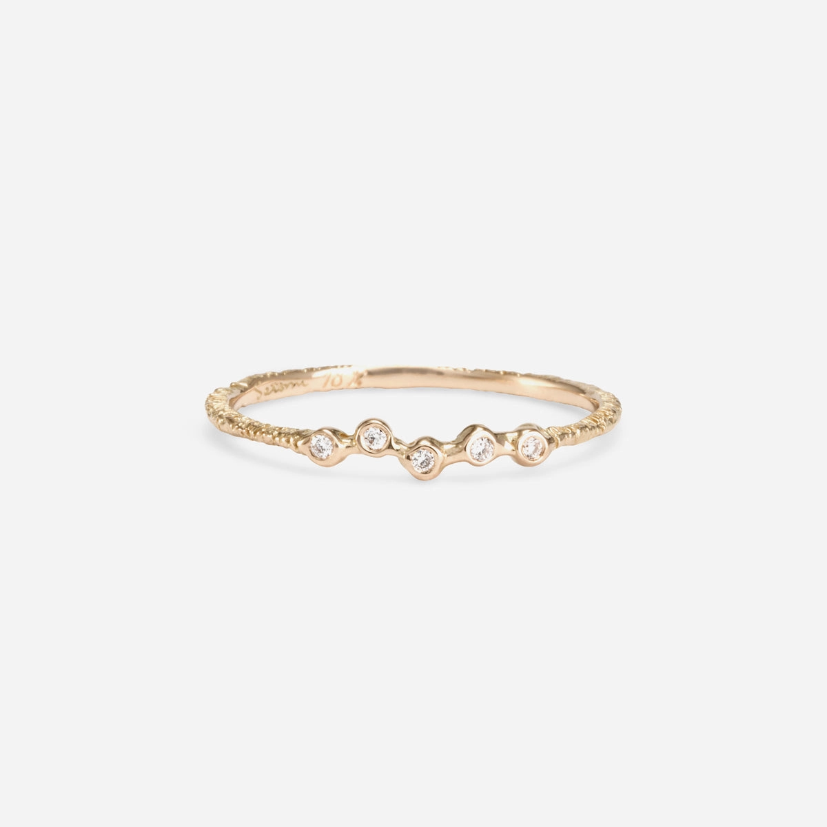 Woven Five Diamond Band | R8004W