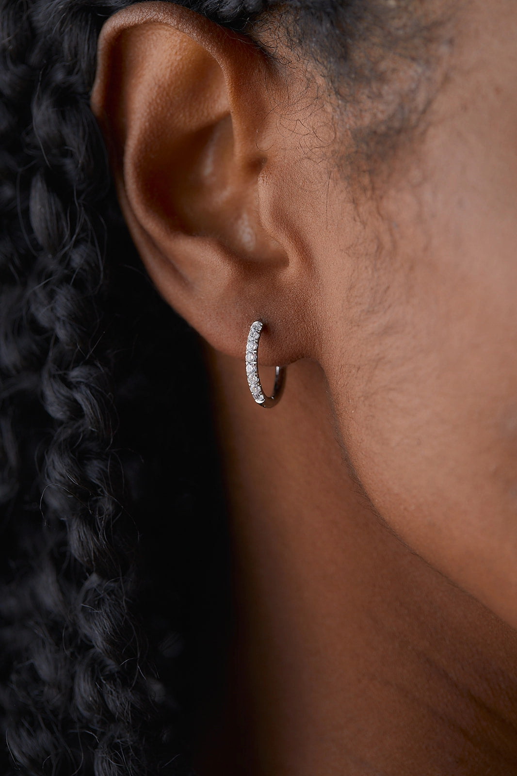 Zaana Diamond Endless Hoops
