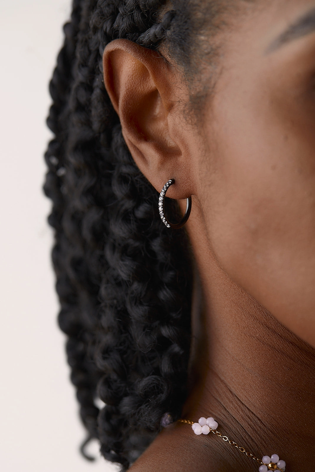 Zaana Diamond Endless Hoops